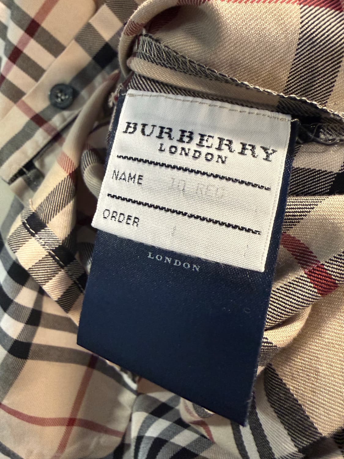 M 버버리 BURBERRY 런던 노바체크 반팔 셔츠 베이지 상품이미지6