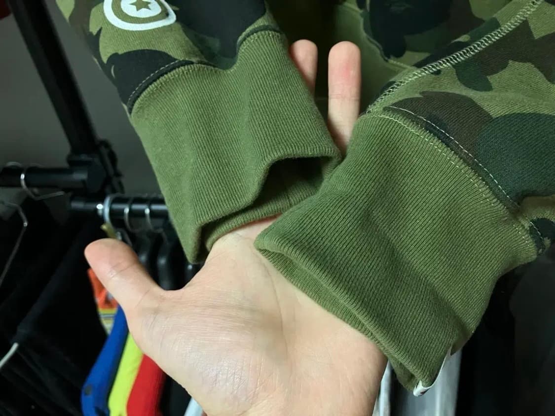 베이프 샤크후드 퍼스트 카고 아미 그린 XL 상품이미지6