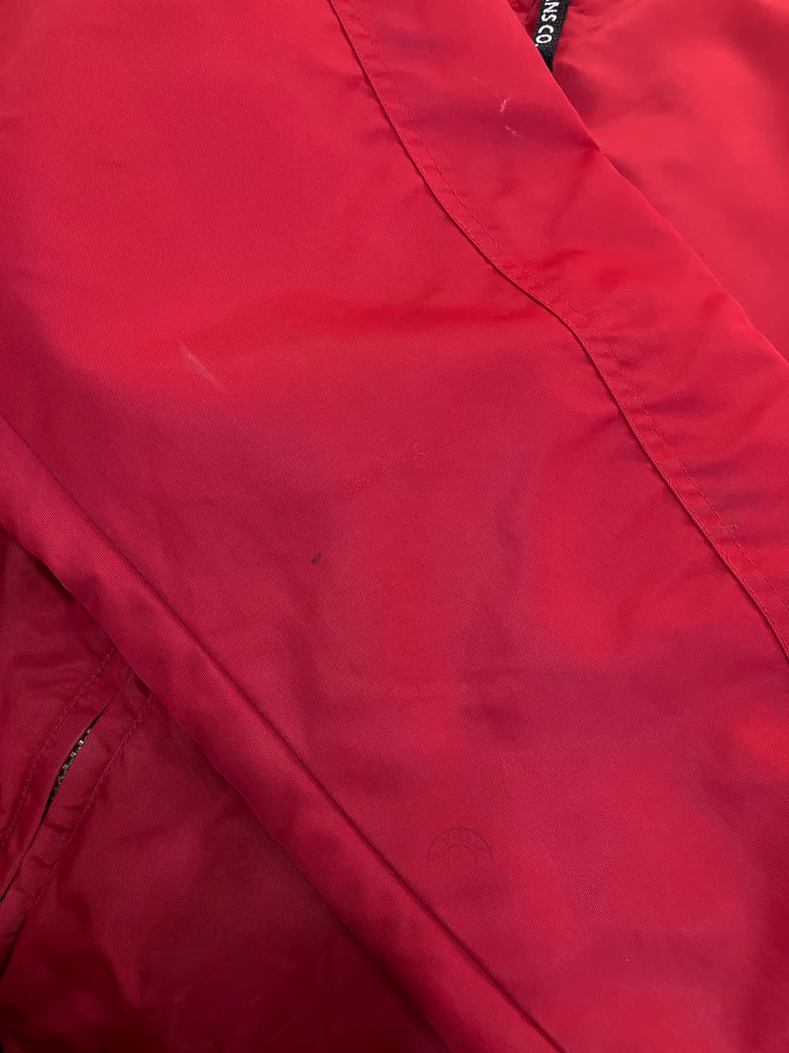 90's 폴로 랄프로렌 레드 봄버 자켓 L 상품이미지6