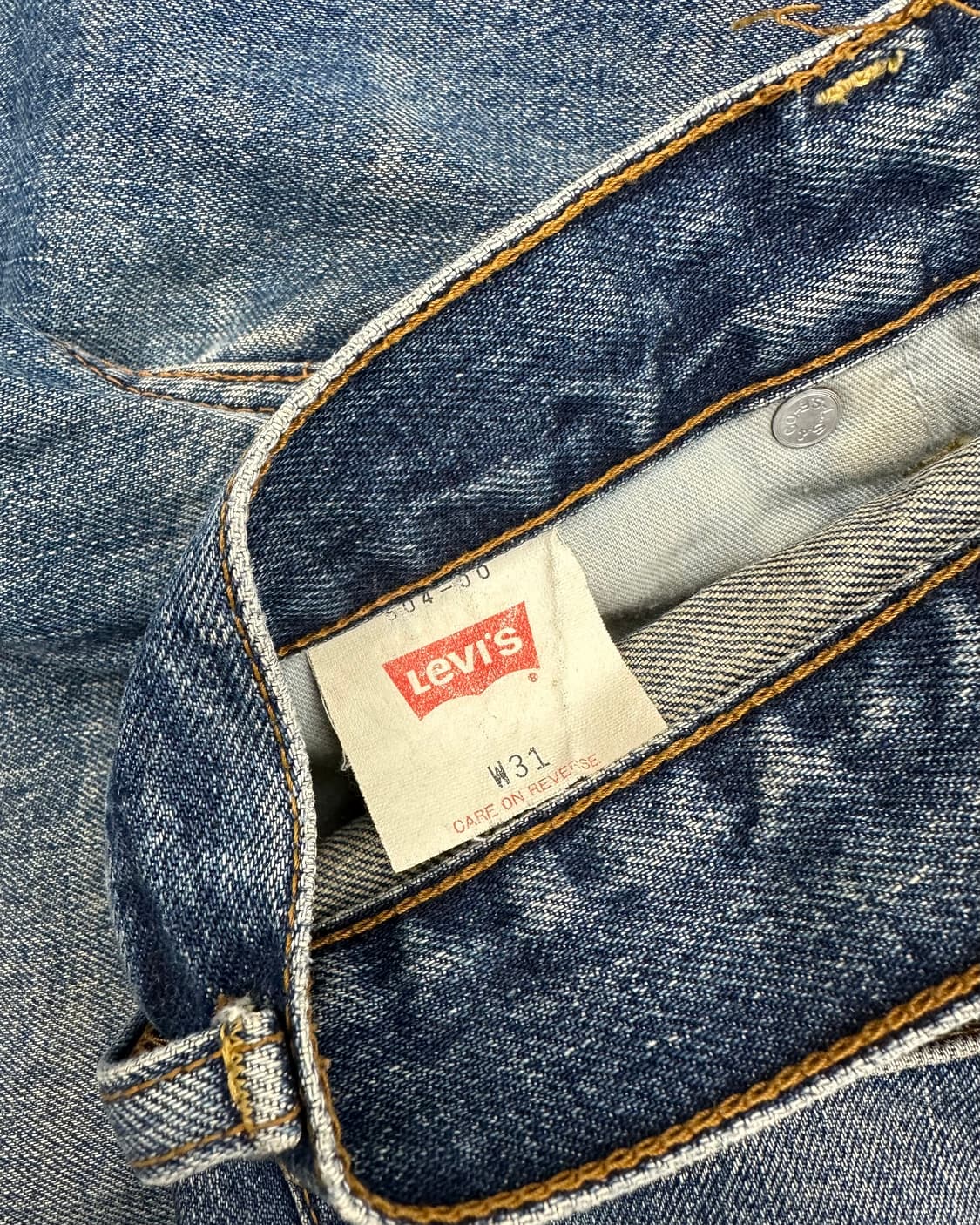 (허단40)90'S 리바이스 504 워싱 데님-M1035 상품이미지3