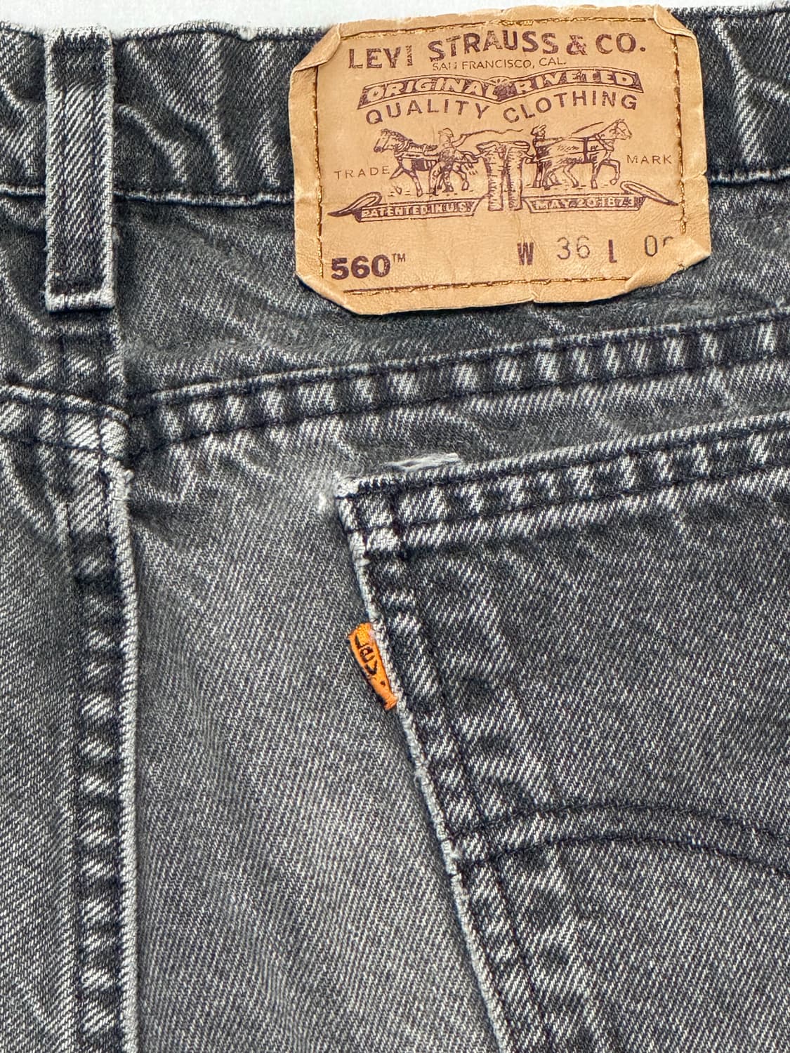 90s levis 560 shorts orange tab 상품이미지4