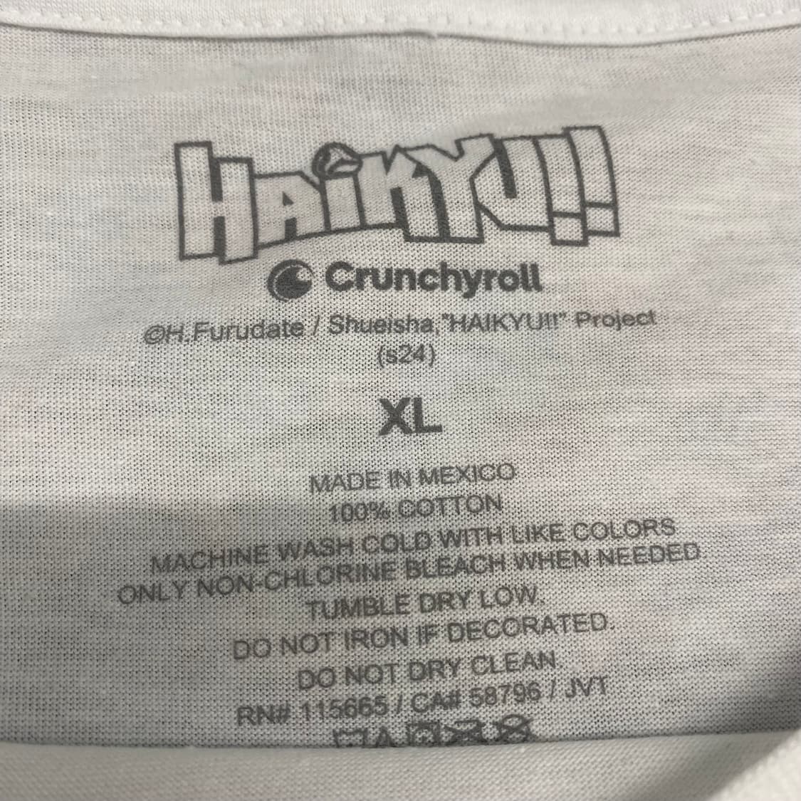 하이큐 오피셜 애니메이션 티셔츠 상품이미지3