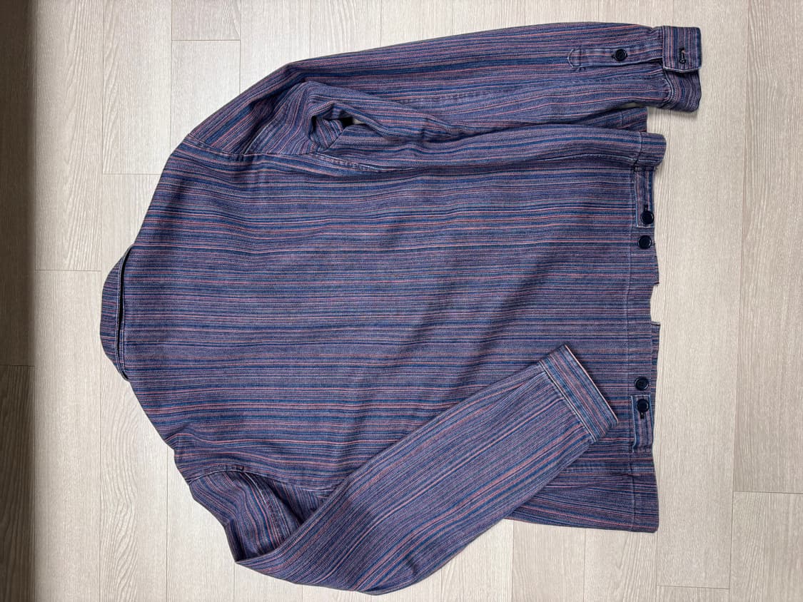 YMC 스트라이프 셔츠 재킷 L사이즈 상품이미지6