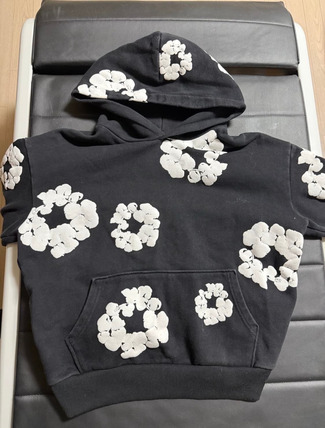 데님티어스 후드티 블랙 M 상품이미지2