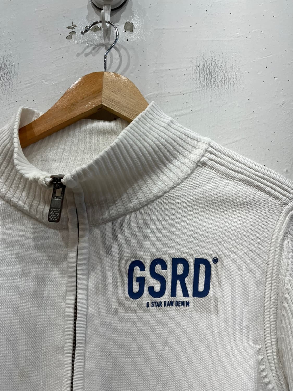 지스타로우 코튼 골지 립 니트집업 S 상품이미지3