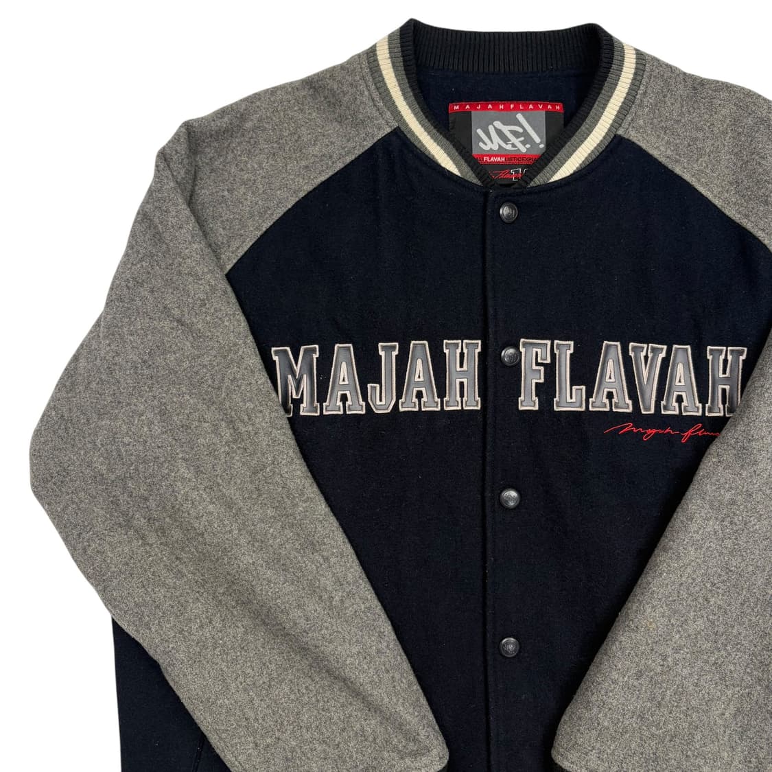 마자플라바 올드스쿨 빅 스펠아웃 울 바시티 자켓 XL 상품이미지2