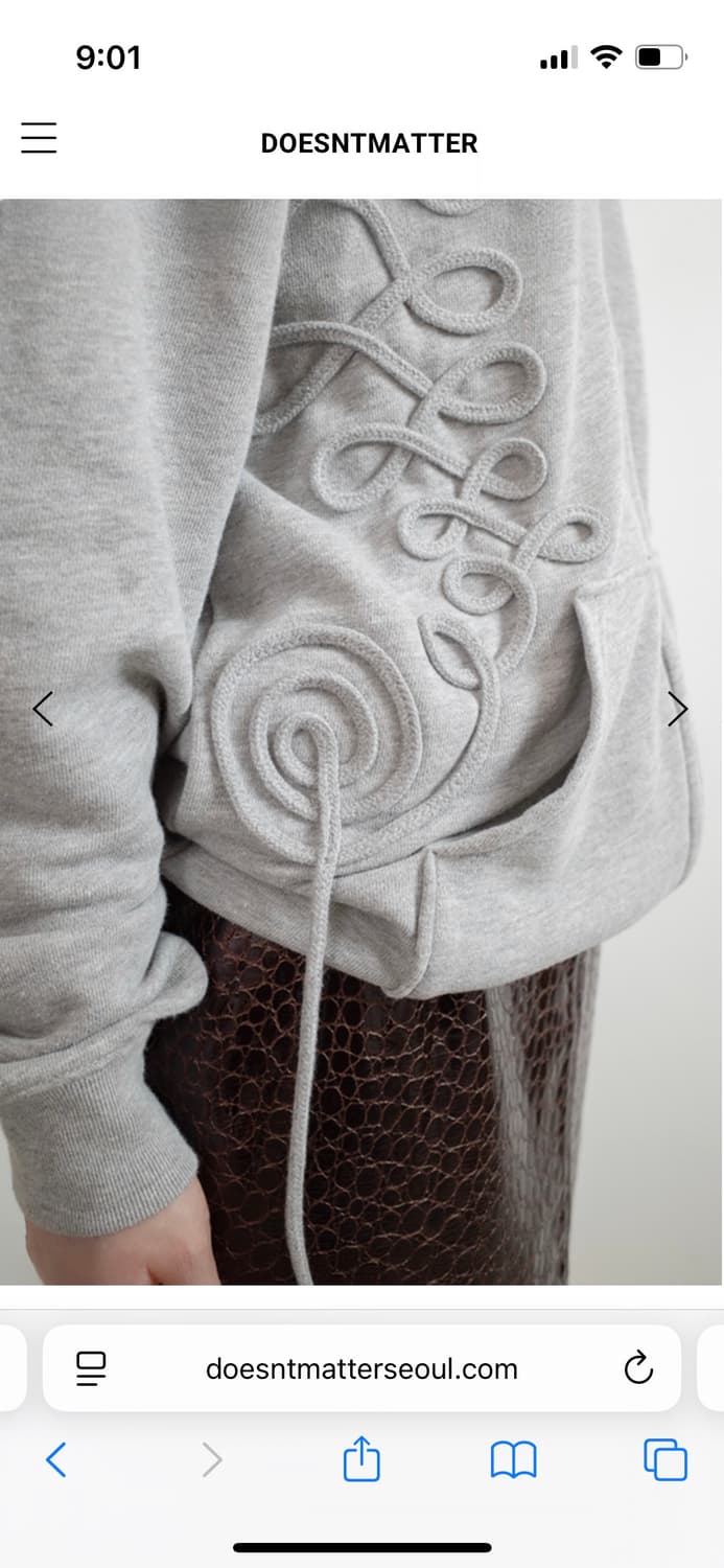 더즌매터 롱스트링 후드 상품이미지3