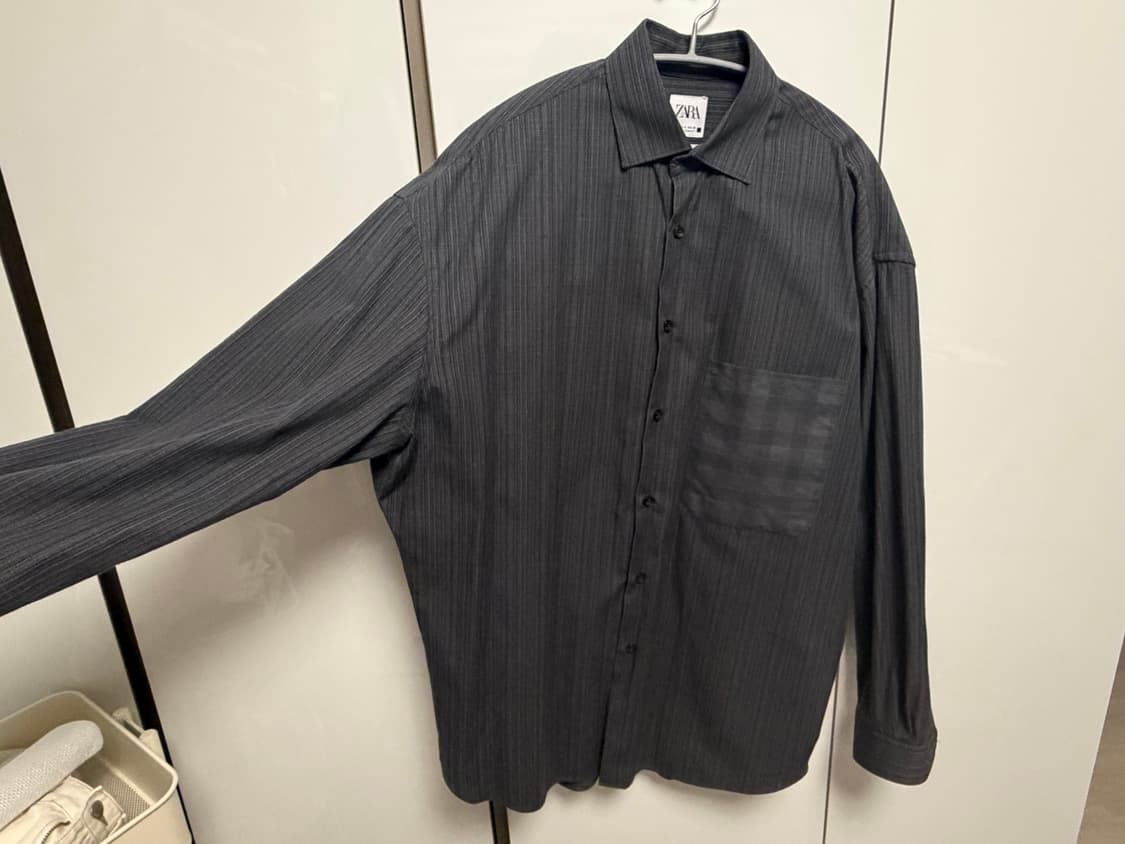 자라(ZARA) 남자 오버핏 셔츠 / 중고 상태 좋음 상품이미지5