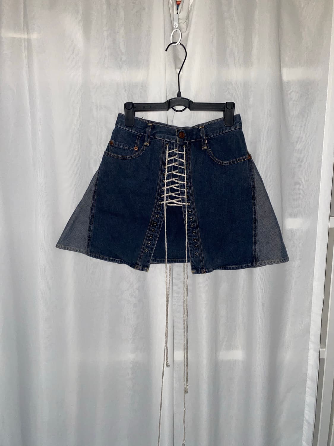 히스테릭글래머 레이스업 미니스커트 상품이미지2