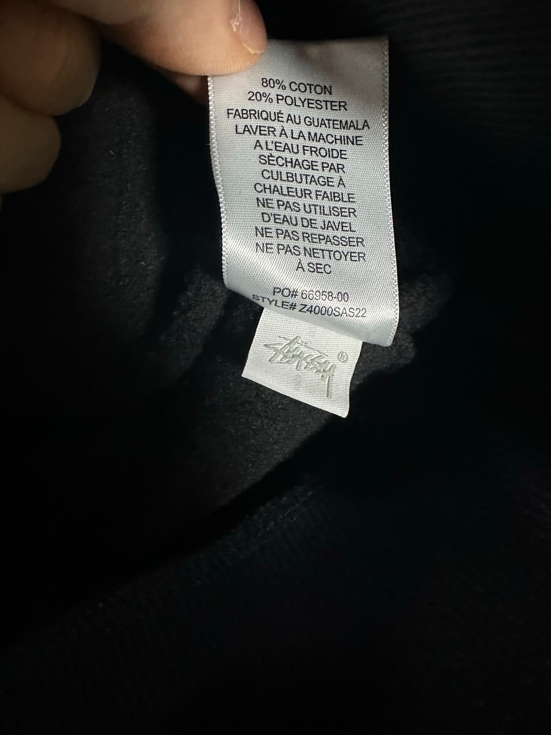 스투시 괌 후드티 블랙 상품이미지3