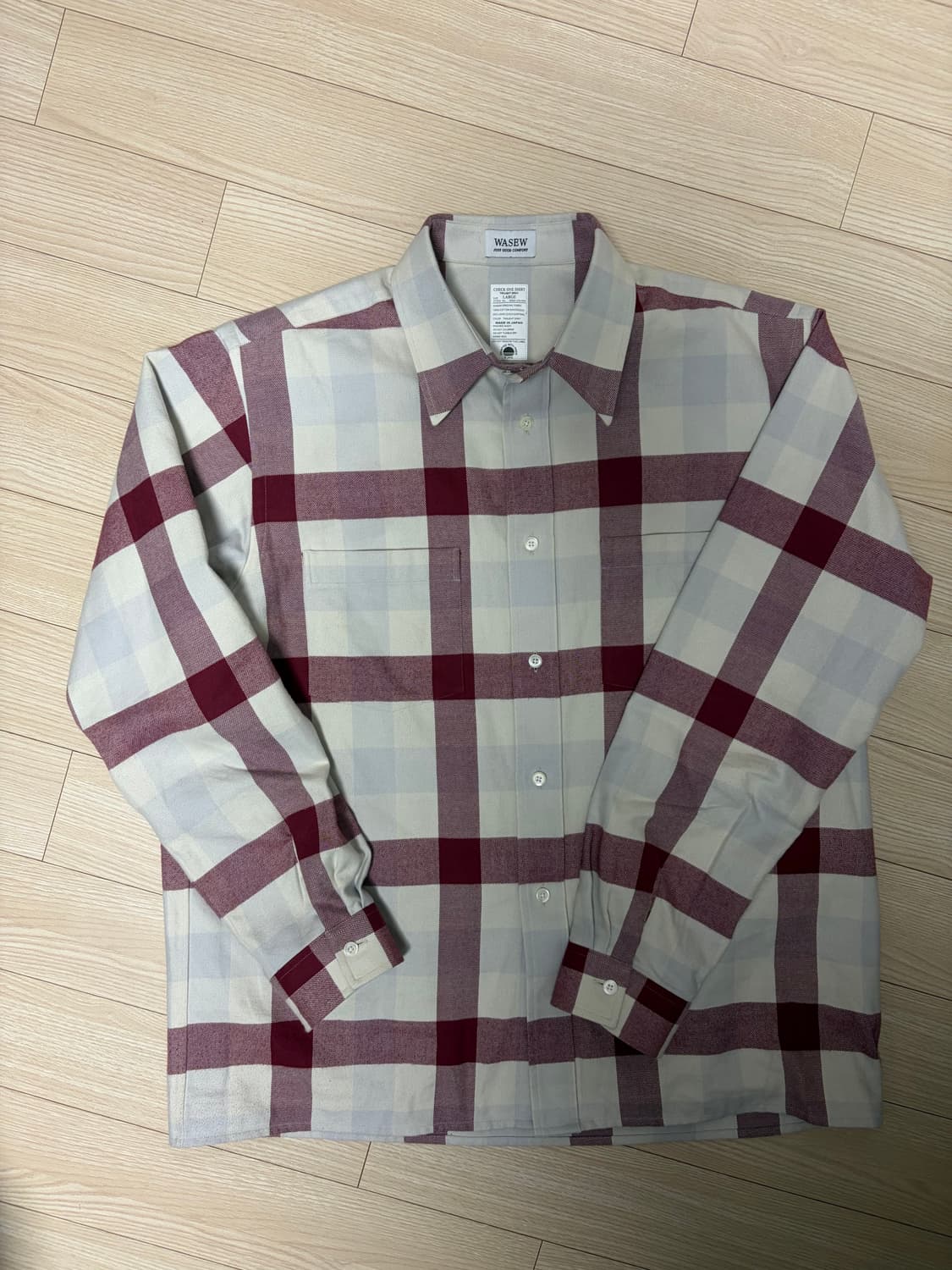 wasew 와쏘 체크셔츠 상품이미지1
