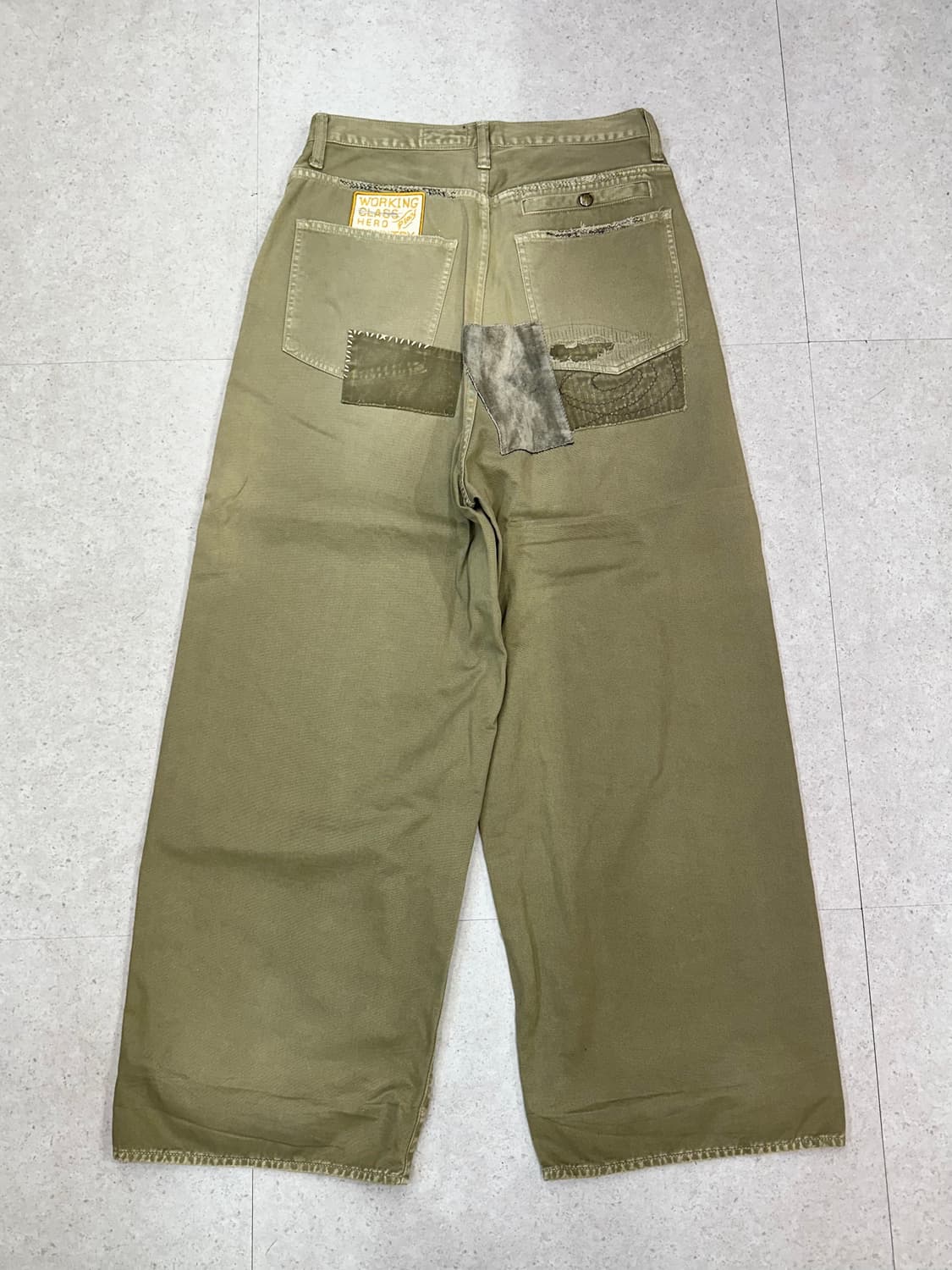 Kapital 캐피탈 카츠라기 베기 팬츠 카키 상품이미지5