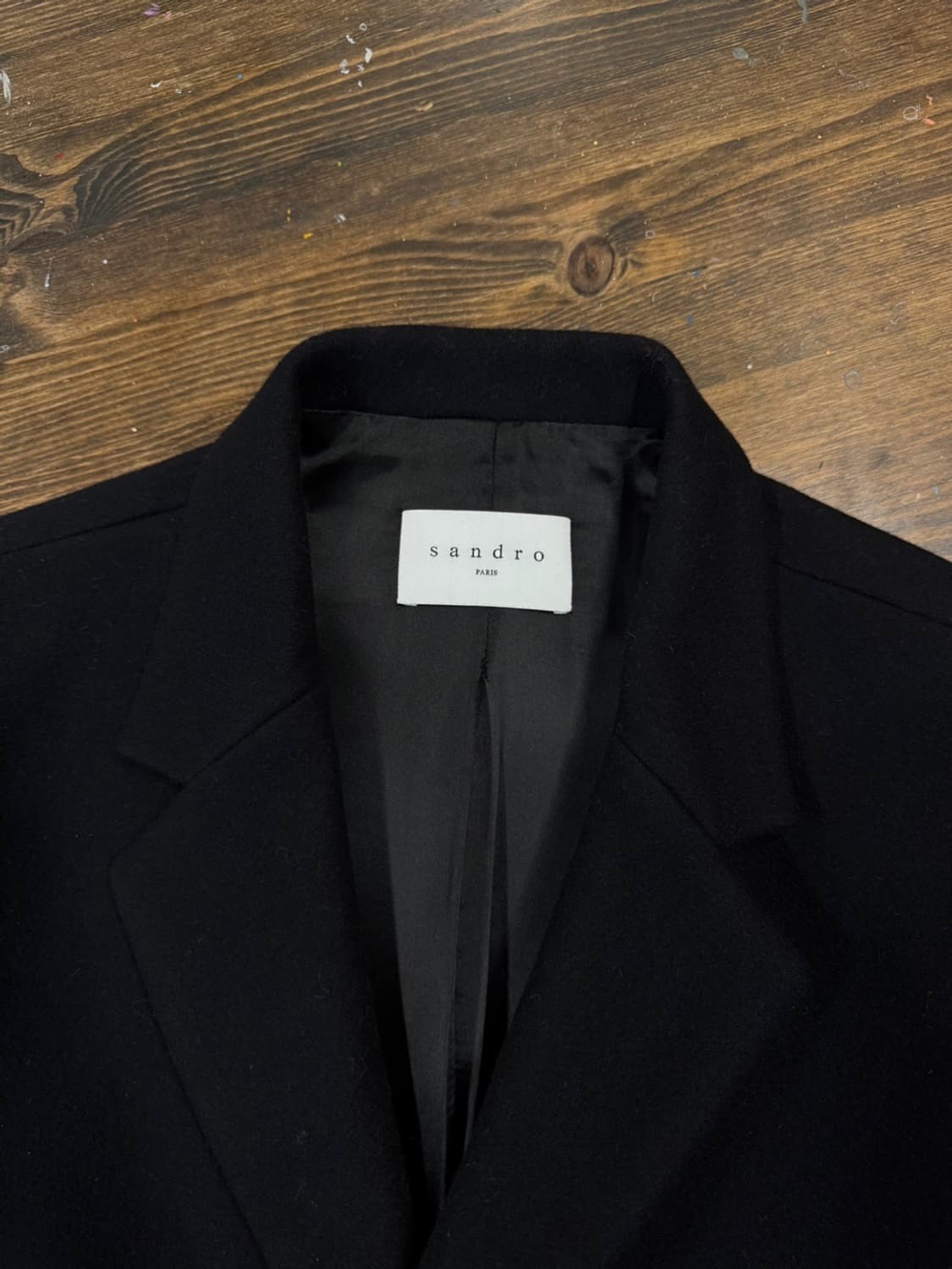 산드로 체스터필드 코트 슬림100 상품이미지6