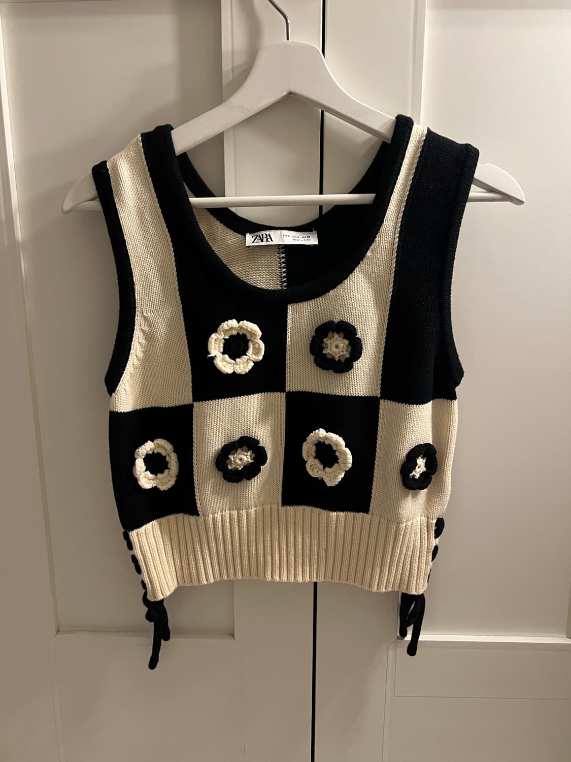 자라 샤넬맛 사이드 밴드 크로셰 탑 상품이미지1