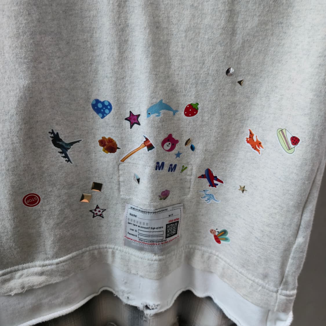 ​[정품] 메종 미하라 야스히로 오버사이즈 로고 티셔츠 - 화이트 상품이미지9