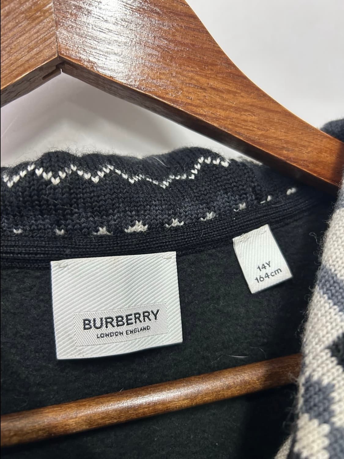 버버리 니트 후드집업 상품이미지2