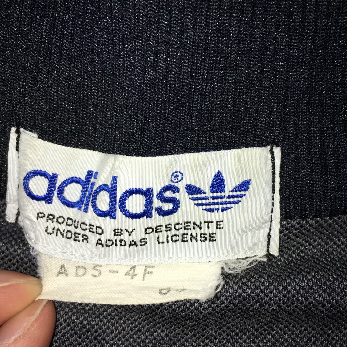투티/A7 adidas old 아디다스 블랙 져지 집업 자켓 스포티 상품이미지3