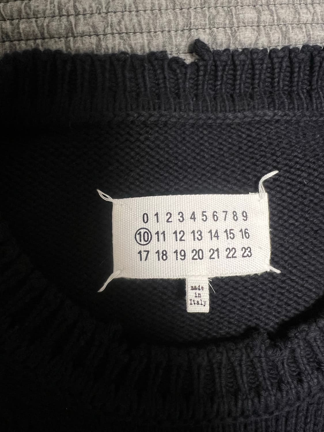 마르지엘라 19fw 디스트로이드 니트 네이비 xl 상품이미지2