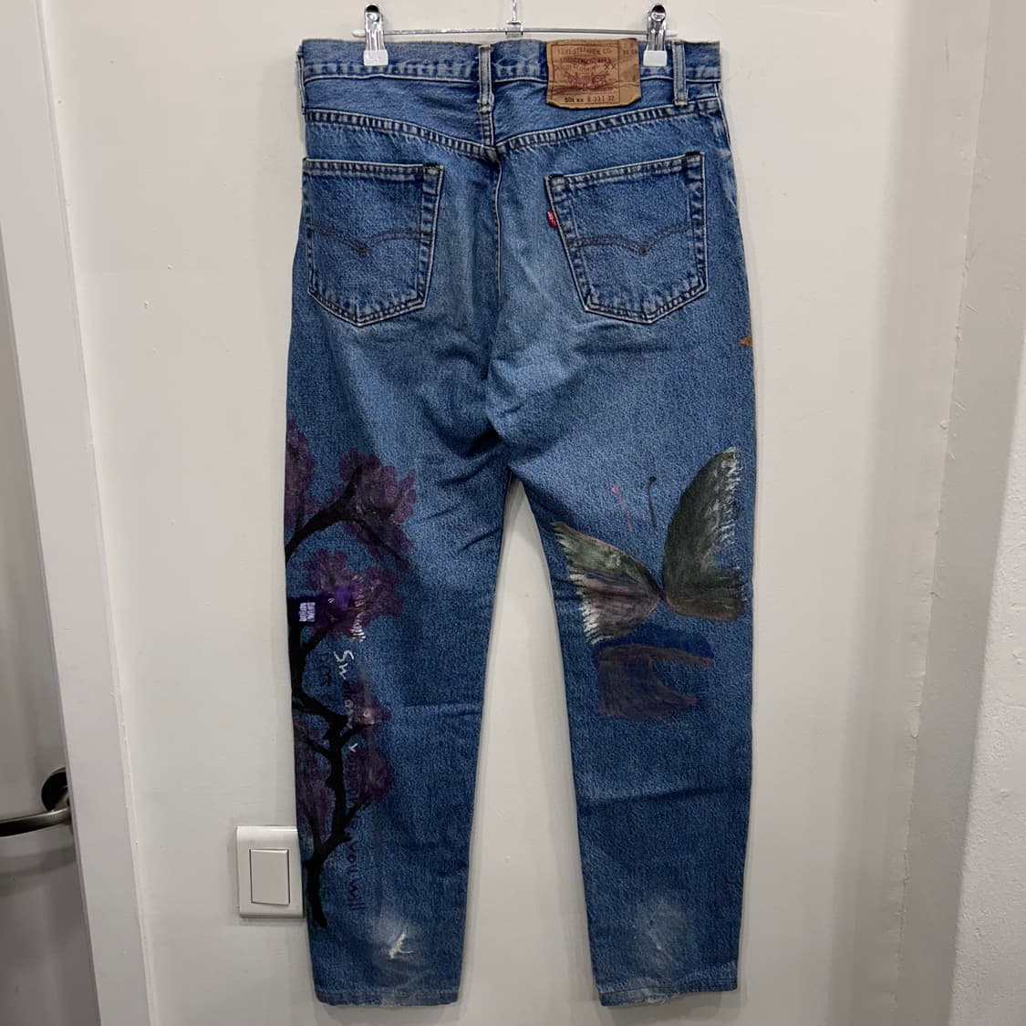 리바이스 501xx 레귤러핏 페이퍼택 커스텀 데님팬츠 상품이미지4