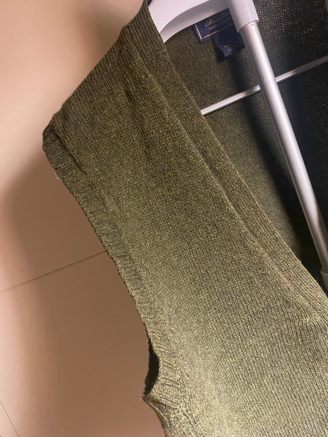 브룩스 브라더스 쉐틀랜드 울 니트 조끼 M 상품이미지4