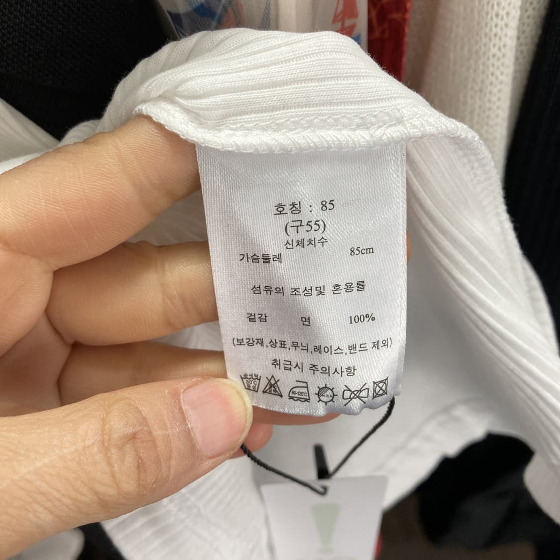 J by 택새상품 2024 여성코튼스판민소매 55  상품이미지5