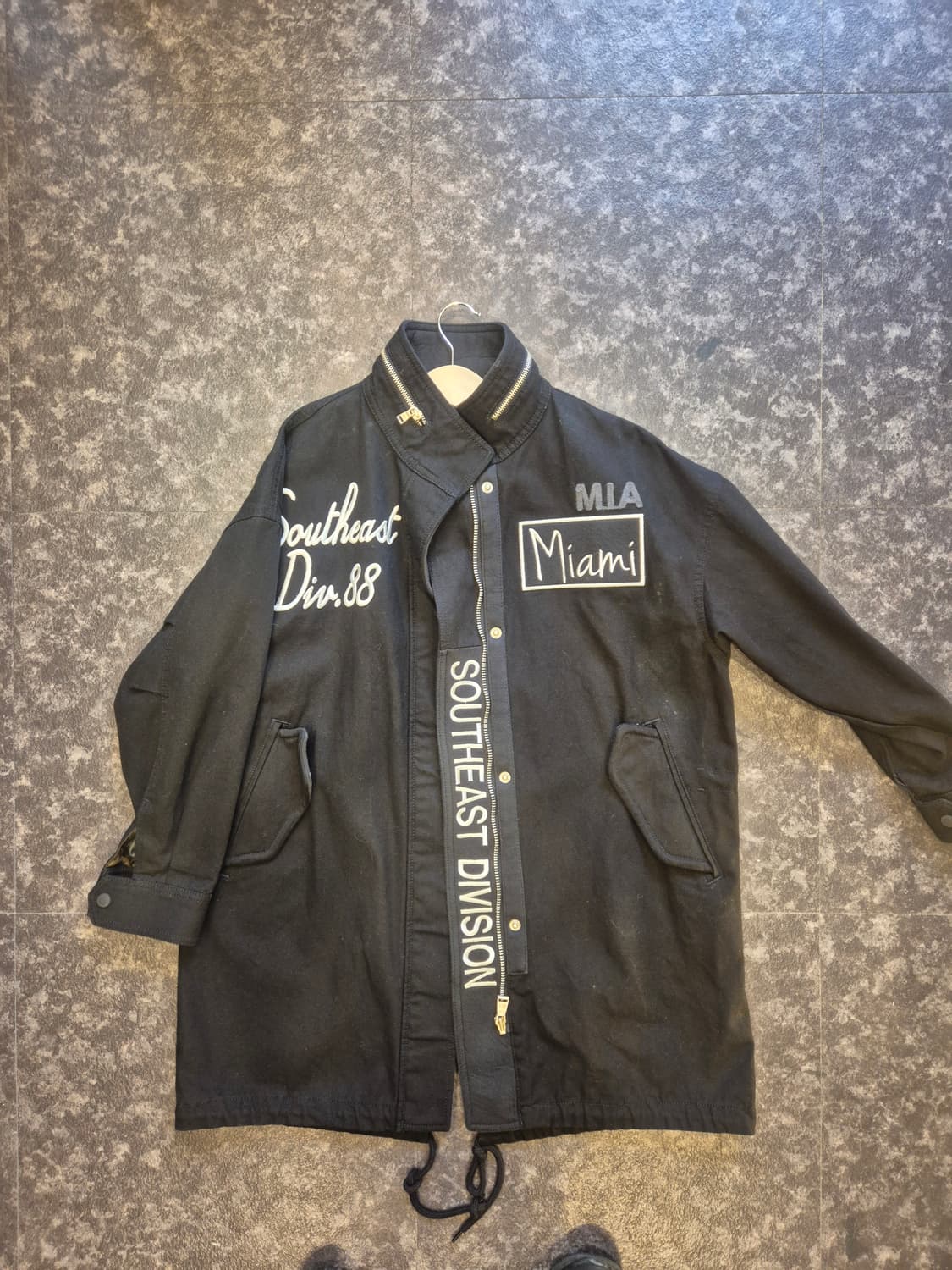 #NBA 마이애미 히트 블랙 야상 자켓 - S #남여공용 상품이미지1