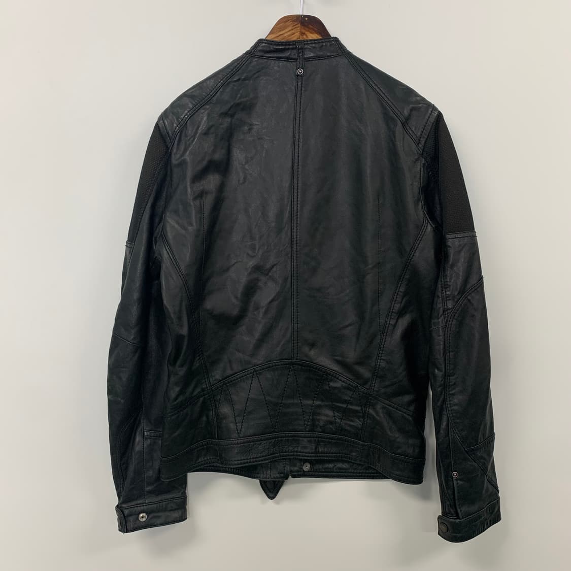 디젤 00s 양가죽 블랙 레더 자켓  상품이미지4