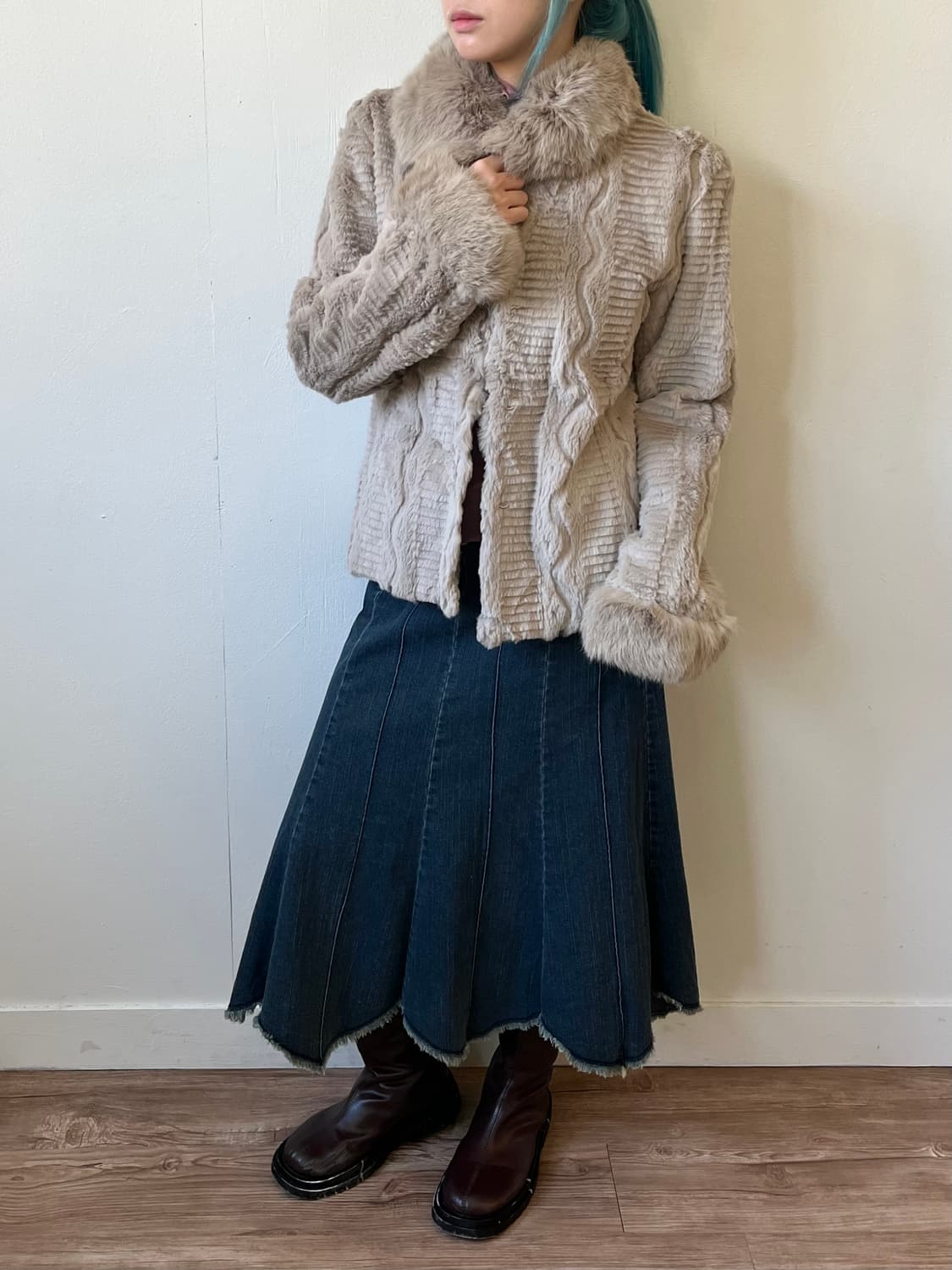 japab vtg 토키 퍼 자켓 상품이미지5