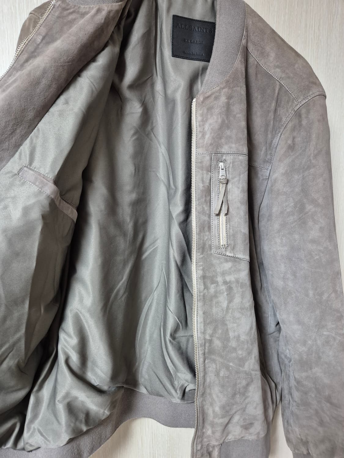 (22년) 올세인츠 캠블 스웨이드 봄버자켓 염소가죽 XXL  상품이미지5
