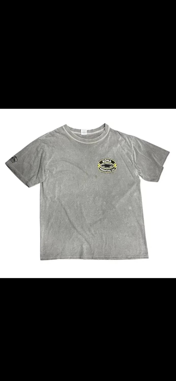 T-260 KONA CRAZY SHIRTS 그레이 프린팅 반팔티셔츠 L 상품이미지1