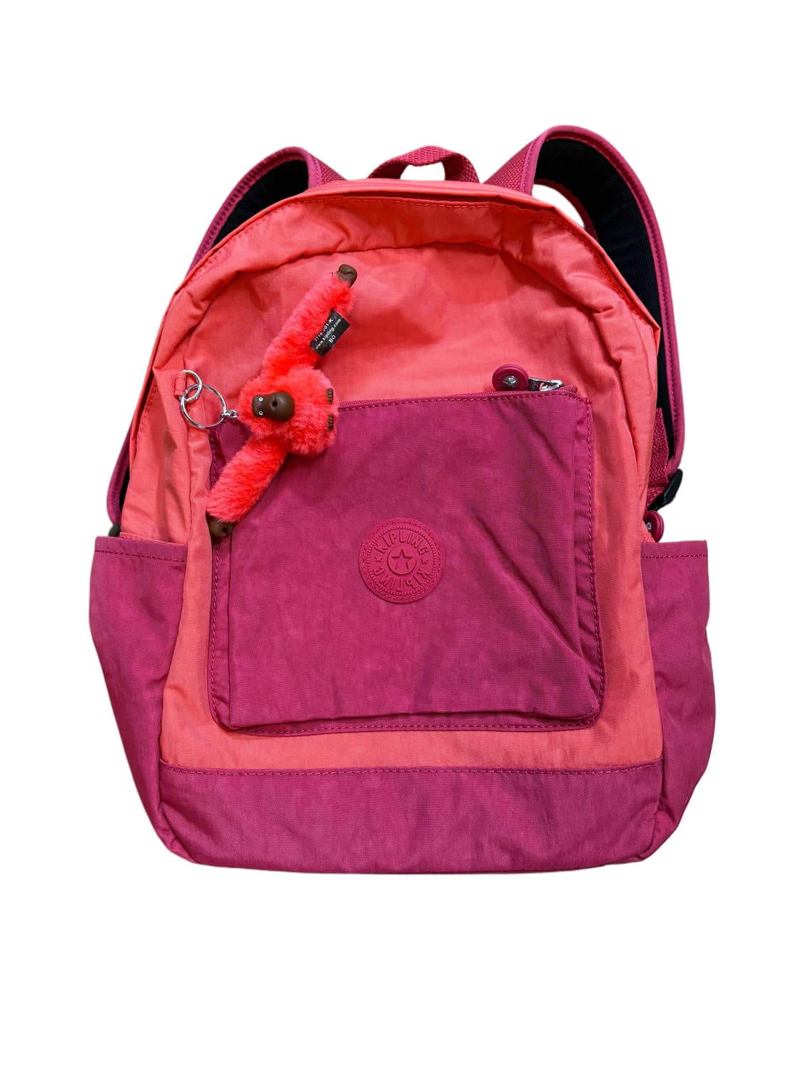 키플링 핑크 톤 배색 백팩 상품이미지1