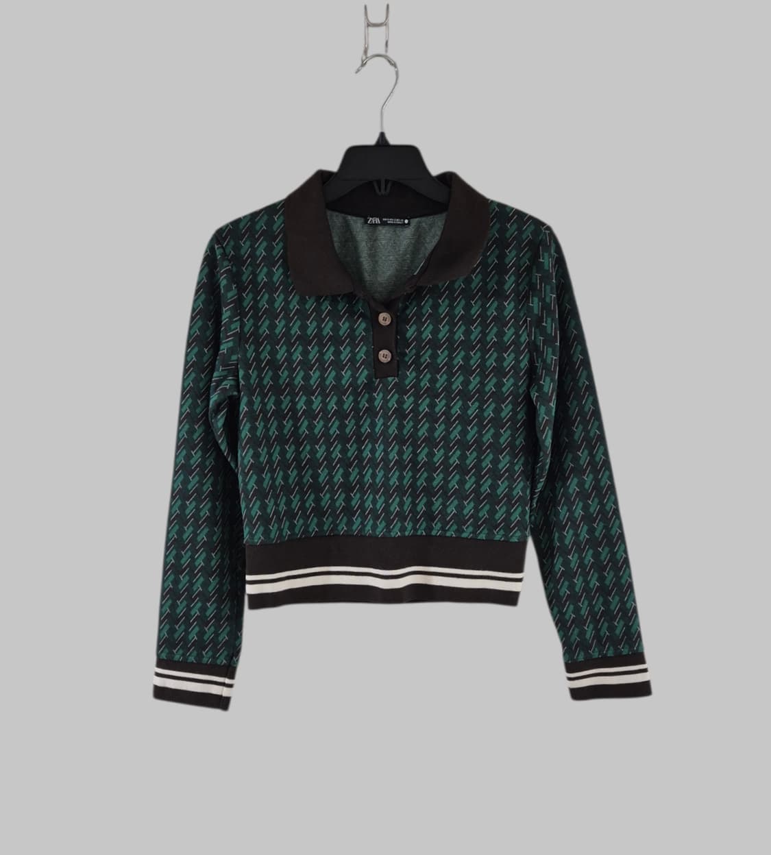 [S]자라 여자 y2k 크롭 숏 니트 상품이미지1