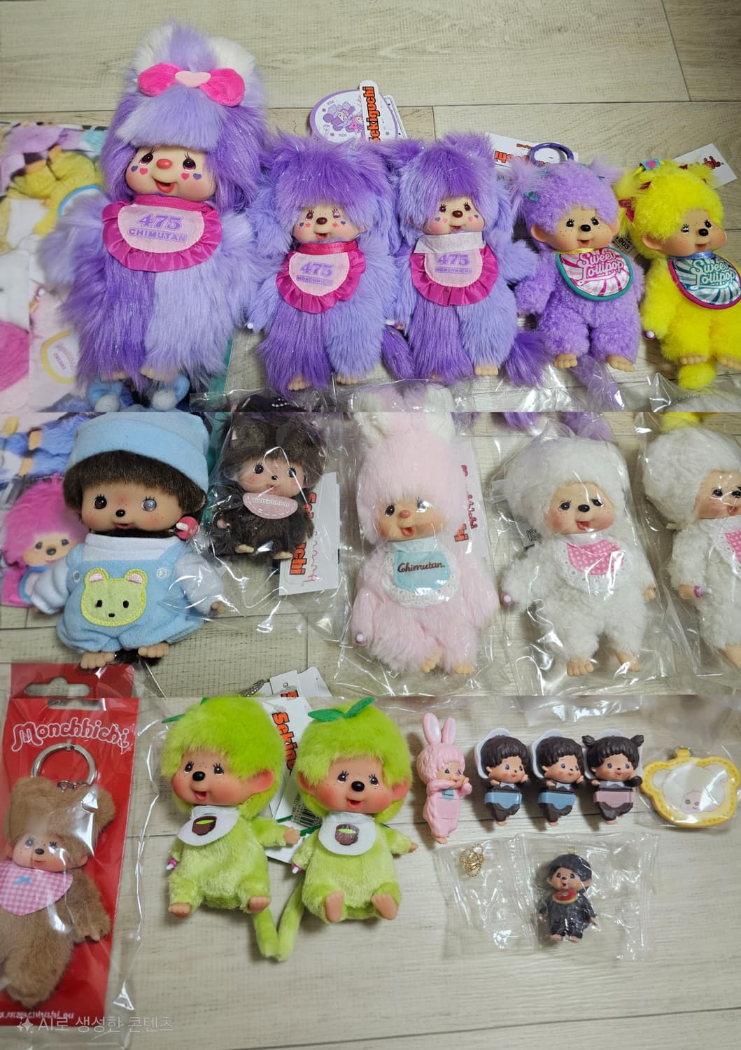 희귀)세키구치 몬치치 인형 키링 소니엔젤 히퍼(시나코.녹차.베어치치 등) 상품이미지1