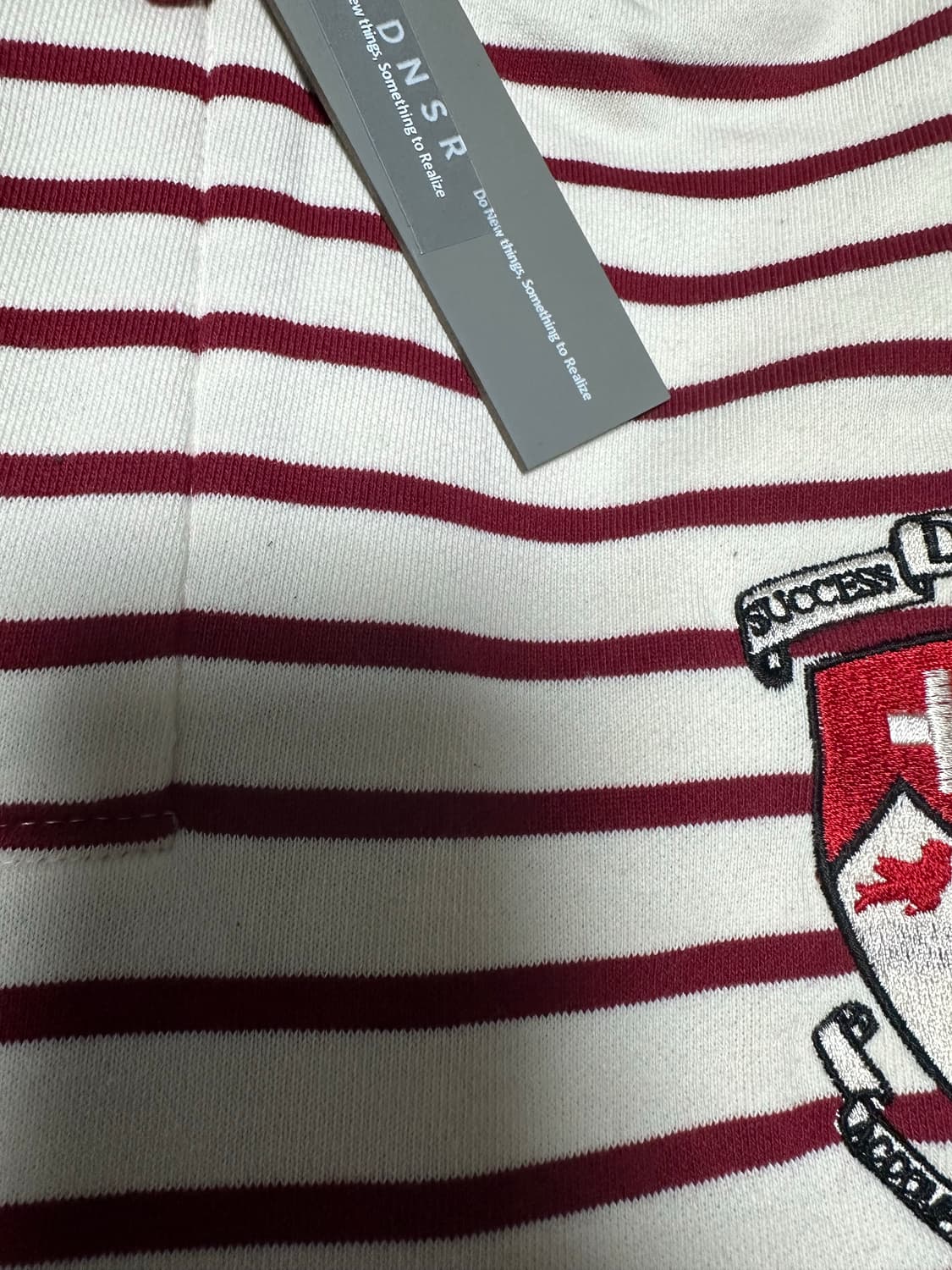 [XL] dnsr 디앤써 스트라이프 폴로 셔츠 레드 상품이미지7