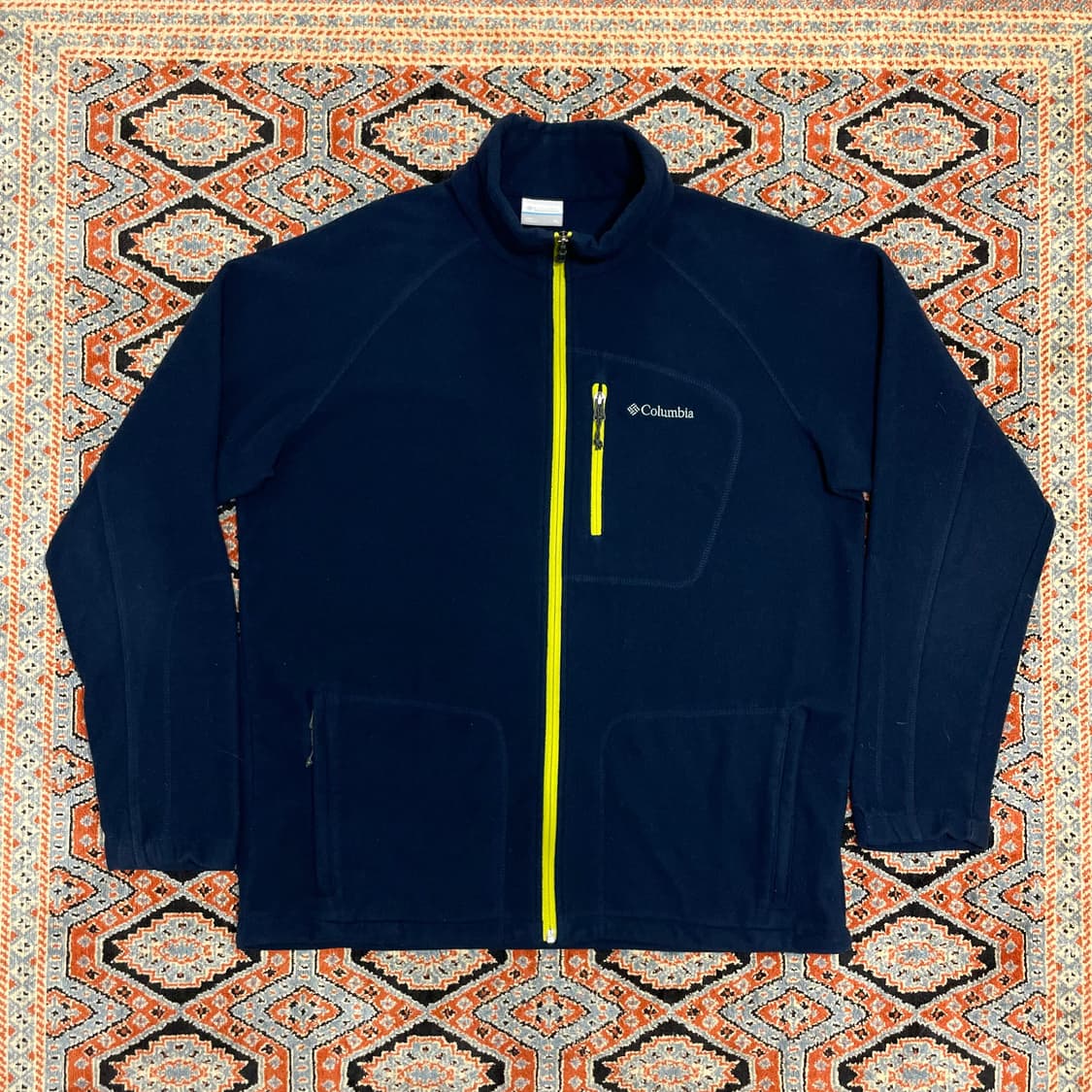 컬럼비아 네이비 플리스 집업자켓 남성XL 상품이미지1