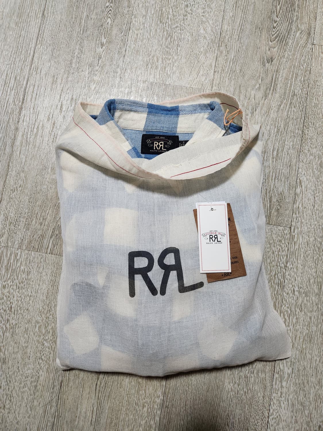 Rrl 플래드 트윌 웨스턴 셔츠 XL 상품이미지7
