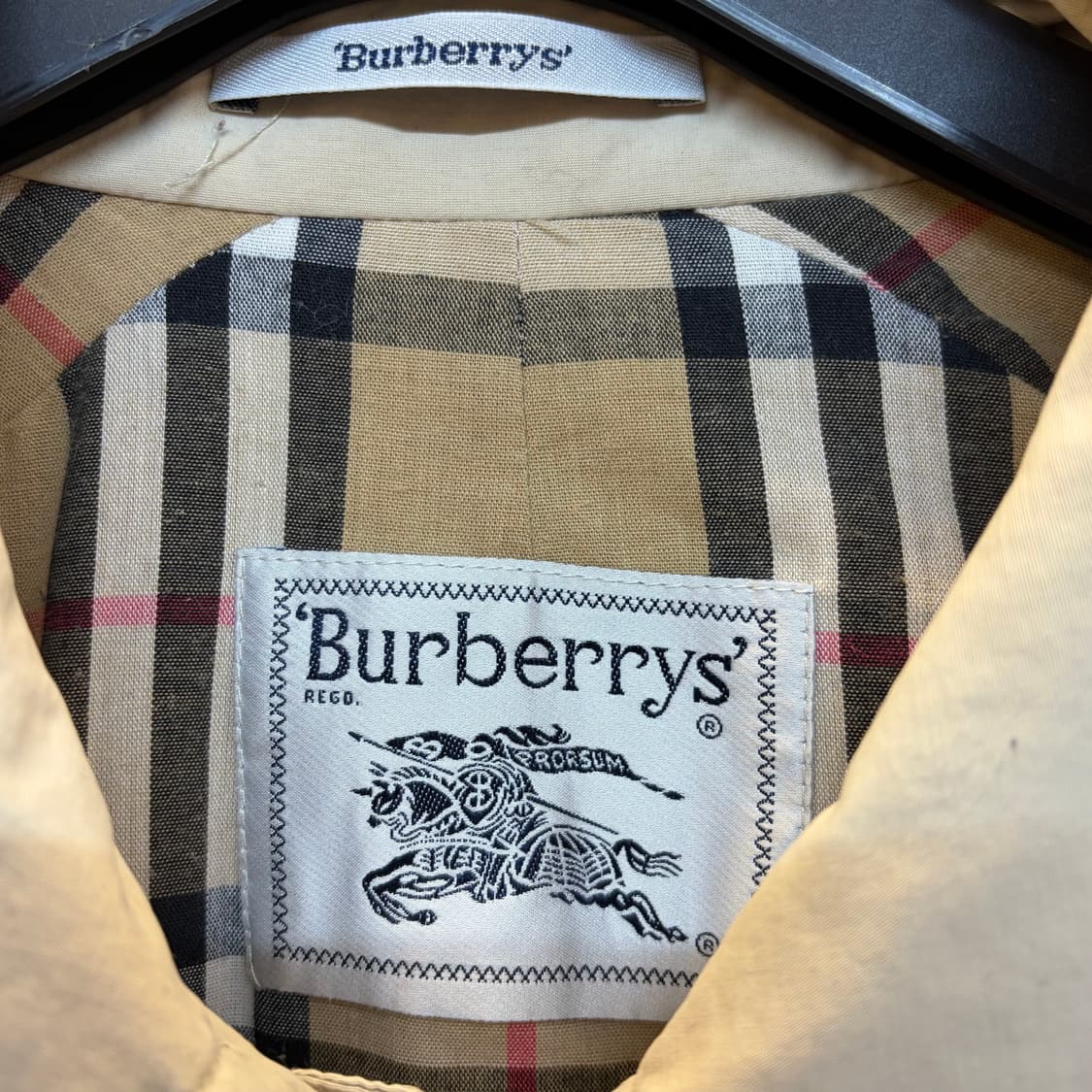 90s 미국 빈티지 버버리 봄 트렌치 코트 상품이미지5