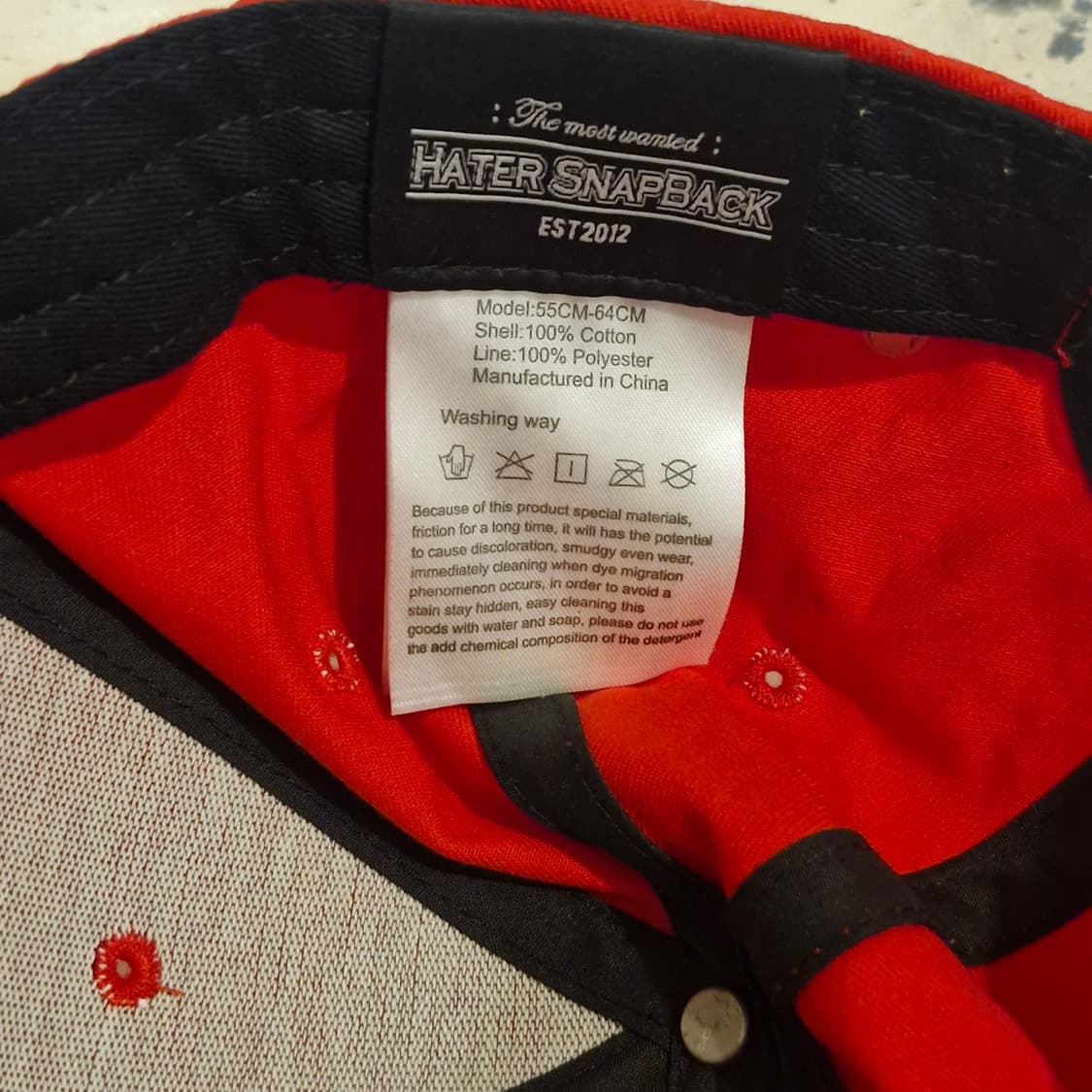 헤이터 골드 마리화나 볼캡 레드 상품이미지3