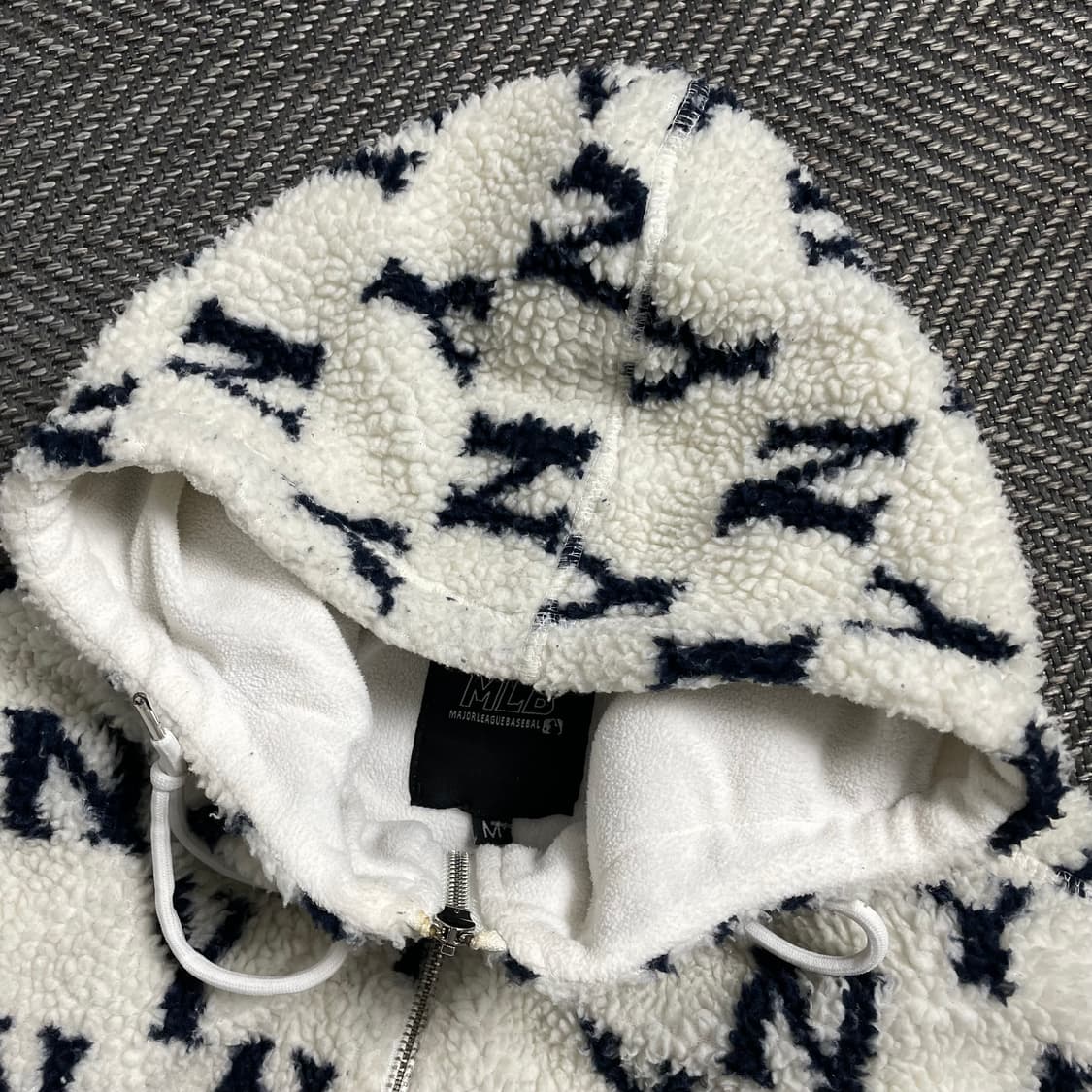 MLB 뉴욕 양키스 시그니처 패턴 쉐르파 플리스y 4500 상품이미지5