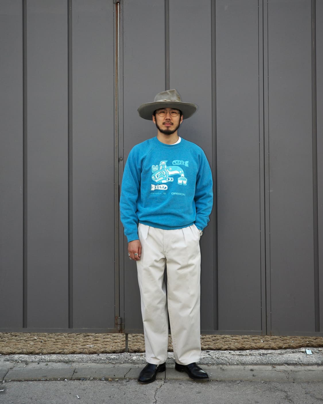 80s 노스웨스트 트래디셔널 폼라인 아트웍 스웻셔츠 상품이미지5