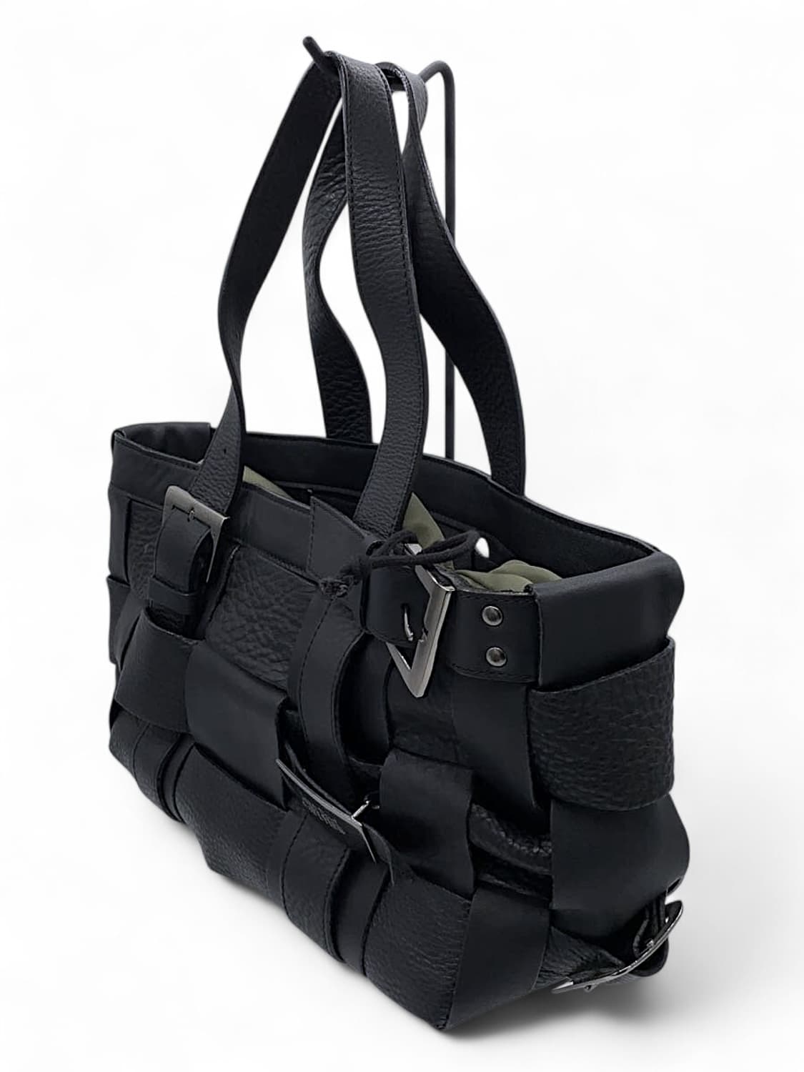 장폴고티에 소가죽 스퀘어 버클 토트백 상품이미지4