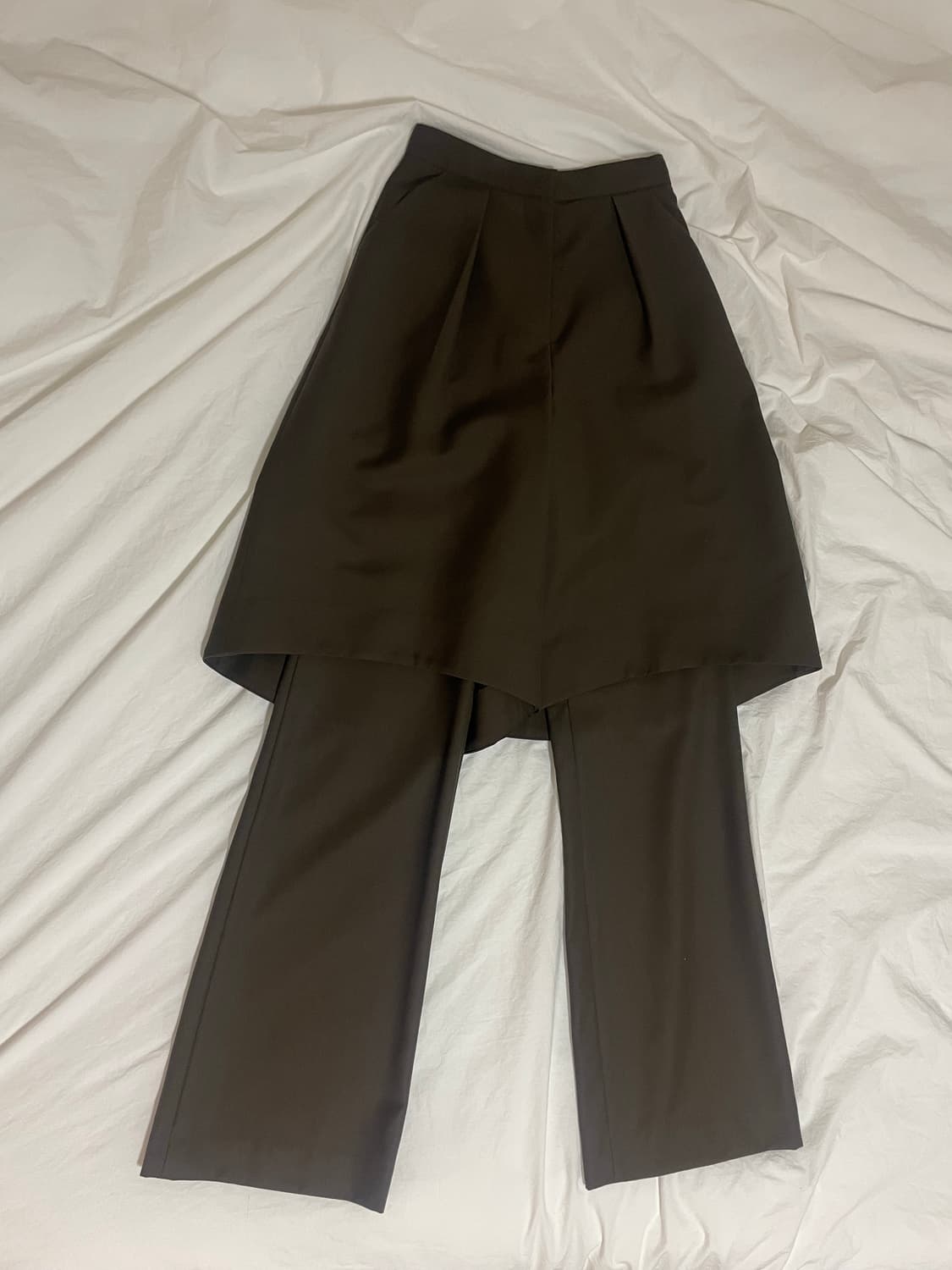 온스카 더블 팬츠 브라운 S 상품이미지2