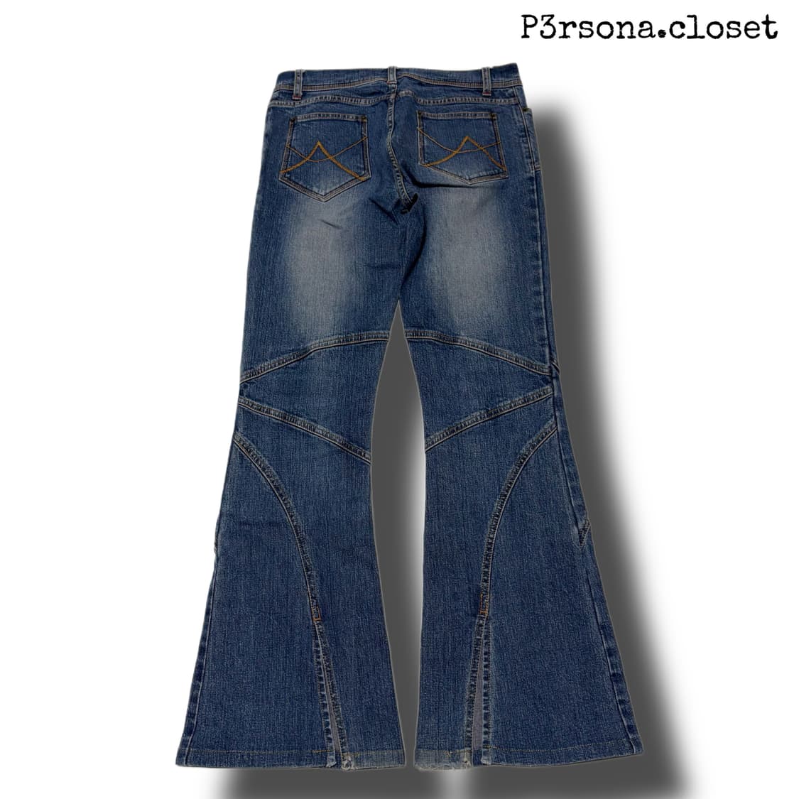 Cut line wide boot cut jeans  상품이미지2