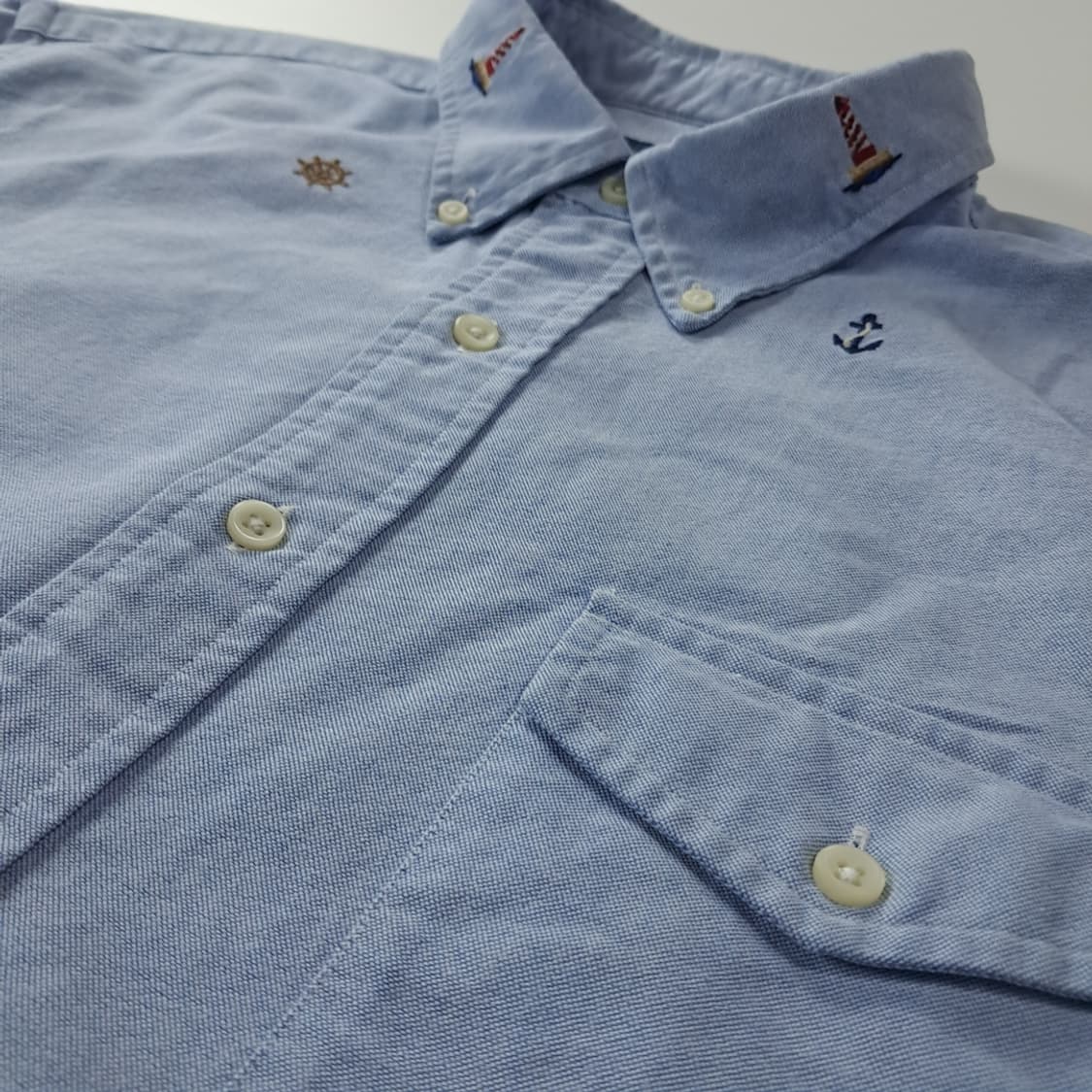 CK201 XL 폴로 클래식블루 마린 반팔 셔츠 남방 상품이미지4