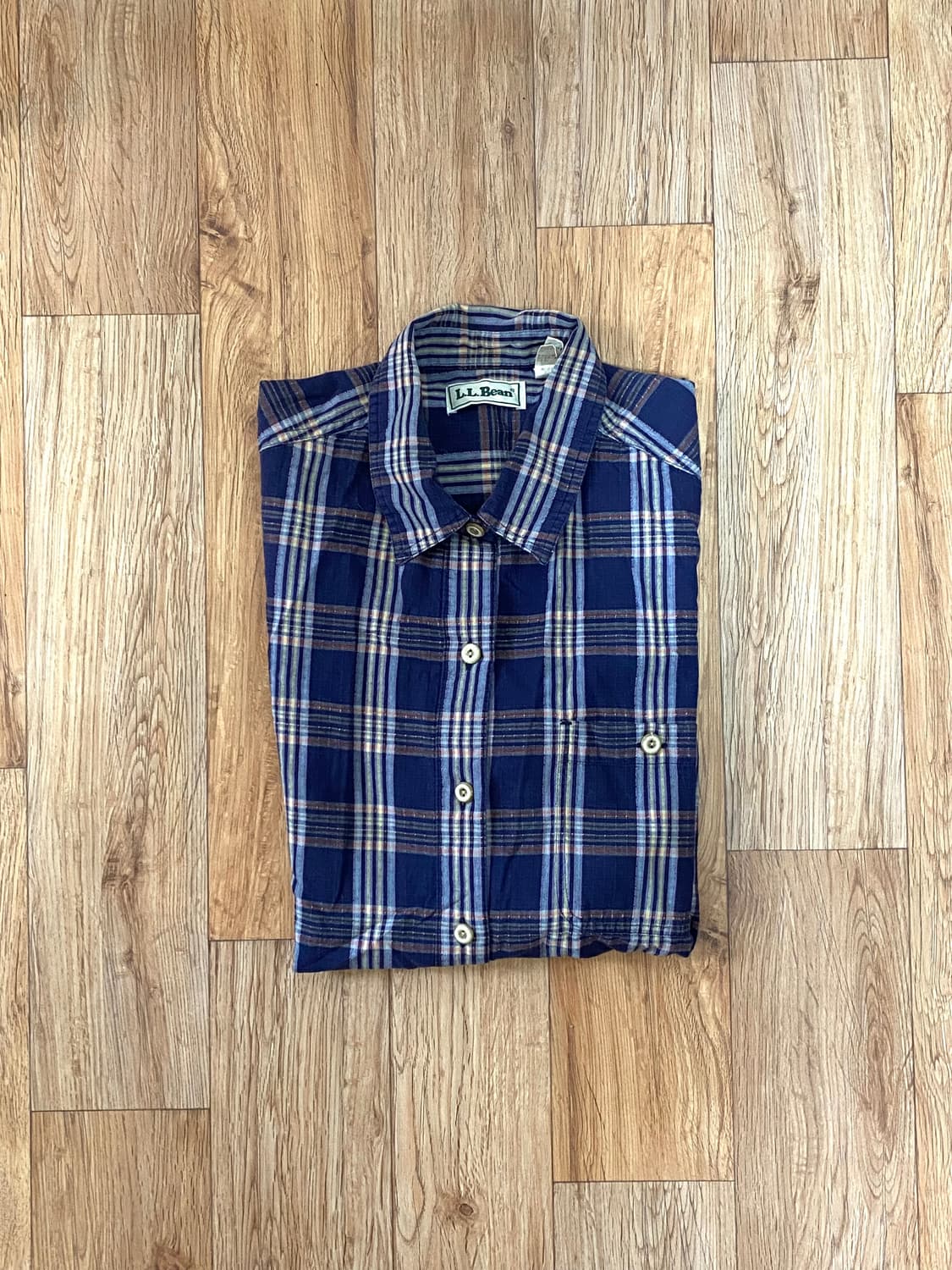 90‘s LL bean 반소매 버튼다운 셔츠  상품이미지5