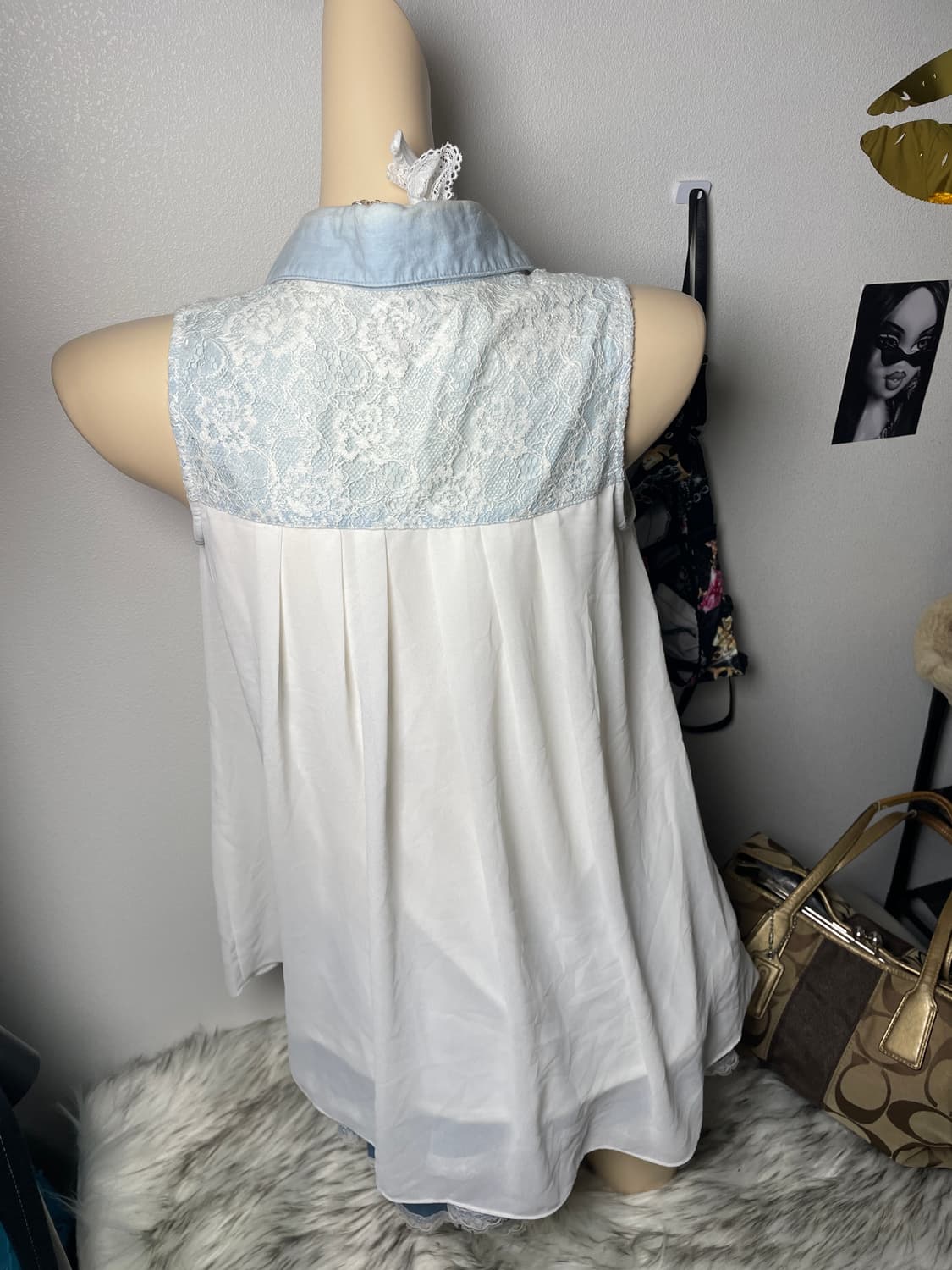 빈티지 세실맥비 나시 블라우스 상품이미지3