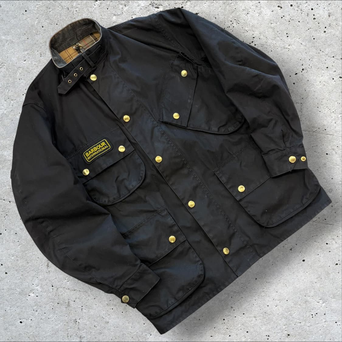 [40] 바버 인터네셔널 포켓 블랙 집업 자켓 D790 상품이미지1