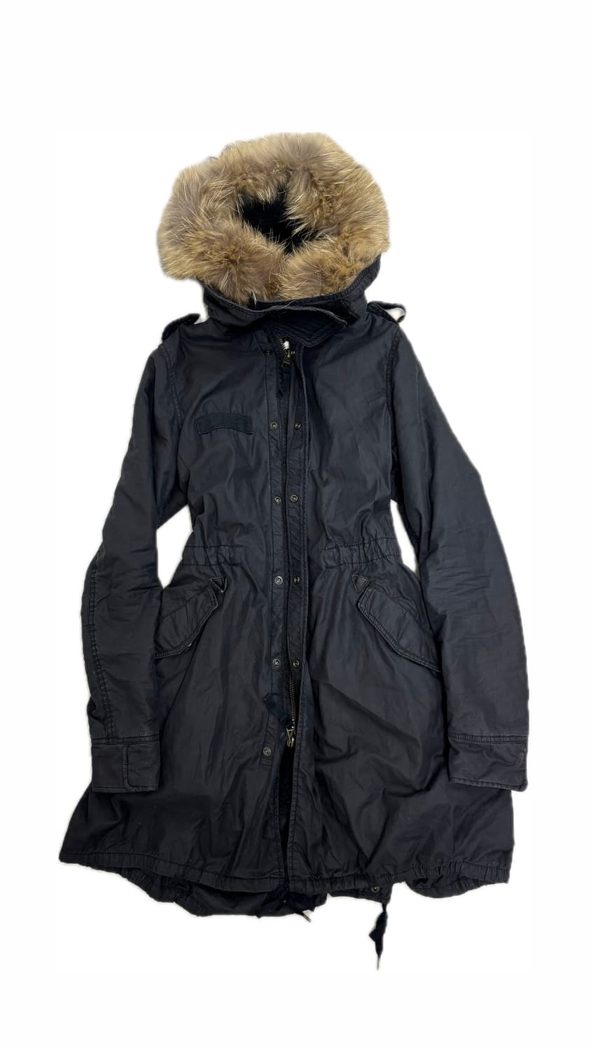 [G.O.A] 2000s Archive Racoon Fur Black P 상품이미지5