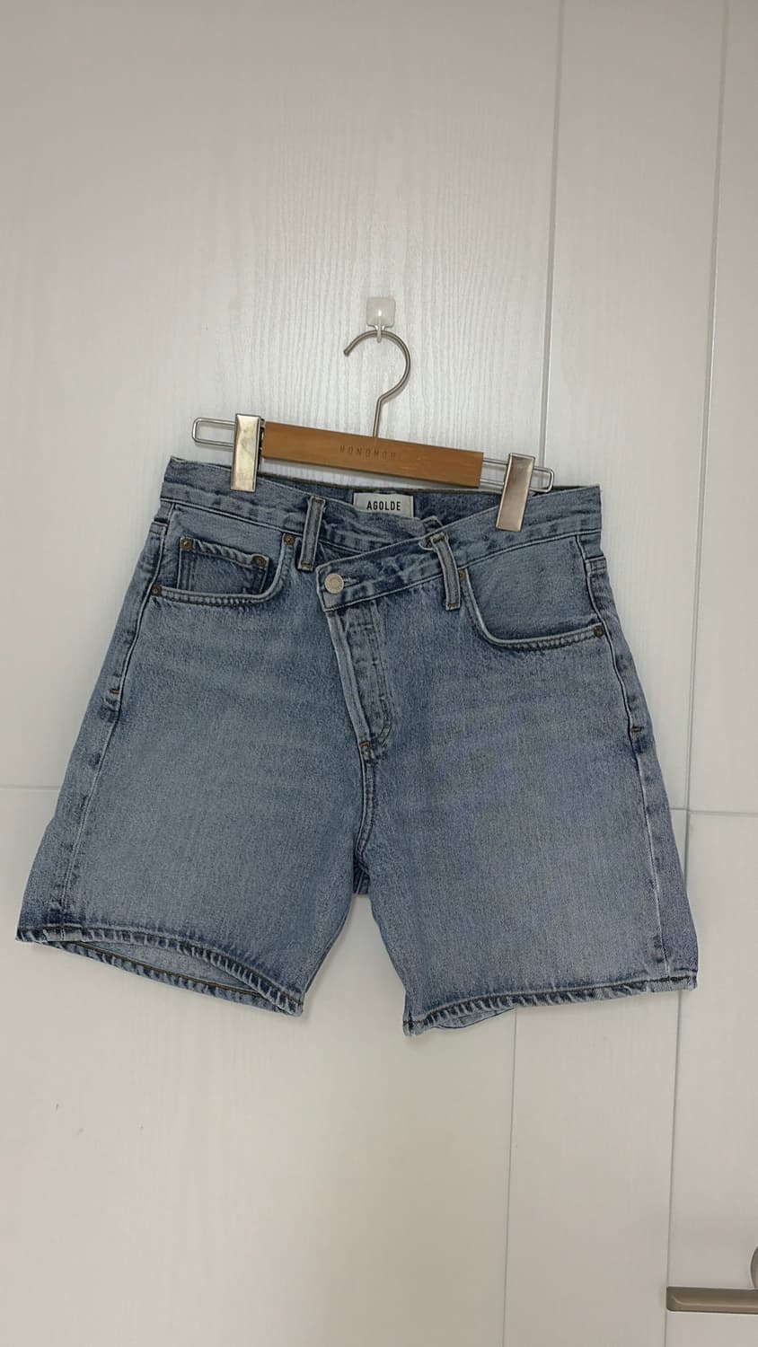 에이골디 agolde 언발란스 데님 숏팬츠 (사이즈 26) 정품 상품이미지4