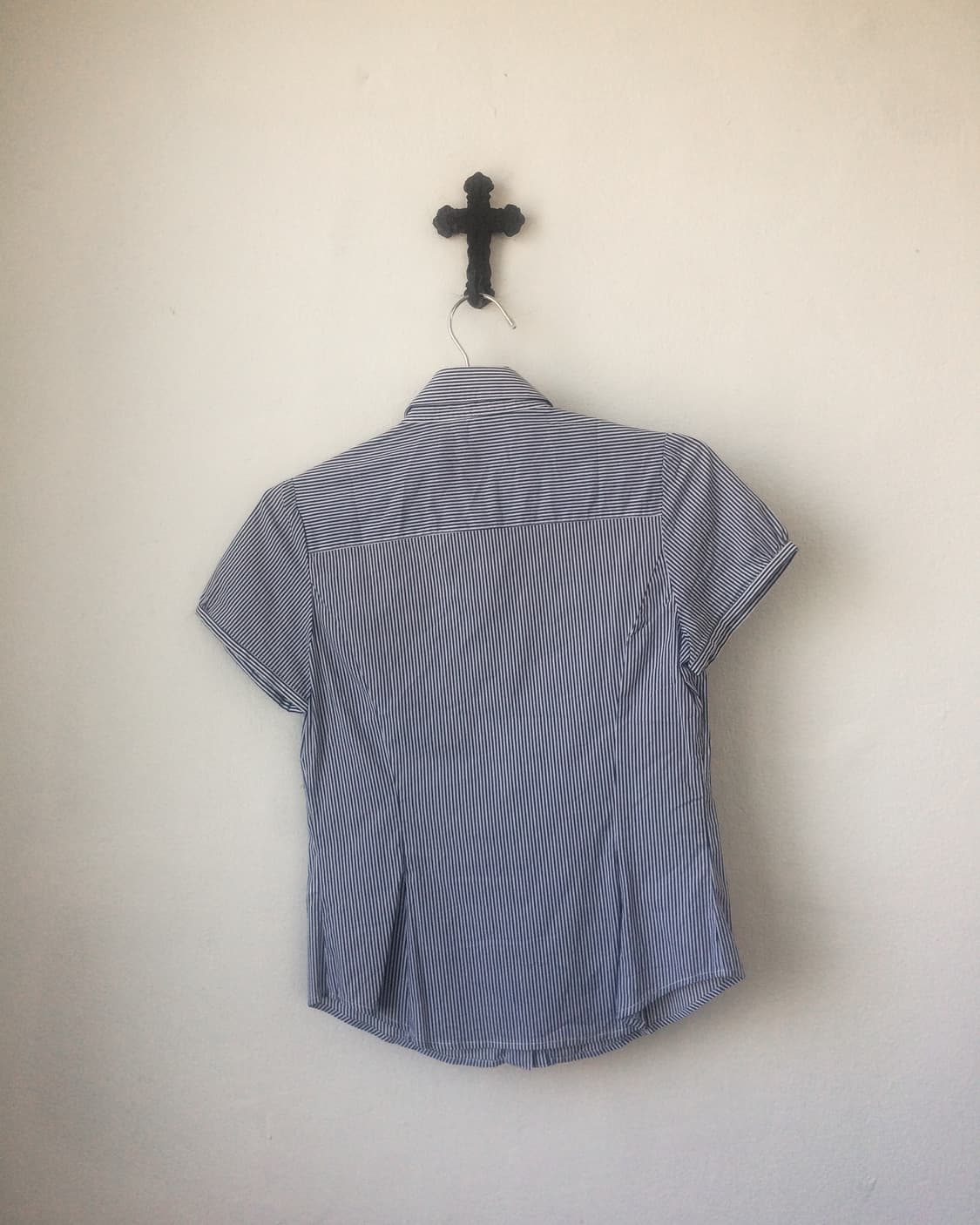 Frill stripe pattern shirt 상품이미지2